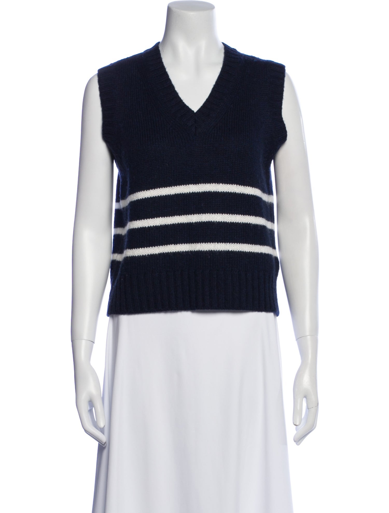 Officine Generale Virgin Wool Striped Sweater