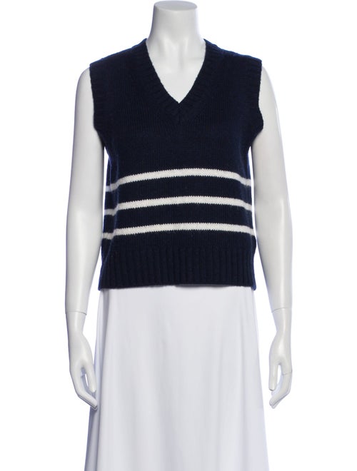 Officine Generale Virgin Wool Striped Sweater