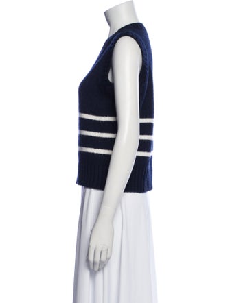 Officine Generale Virgin Wool Striped Sweater