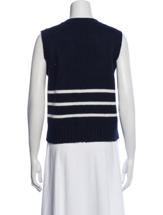 Officine Generale Virgin Wool Striped Sweater