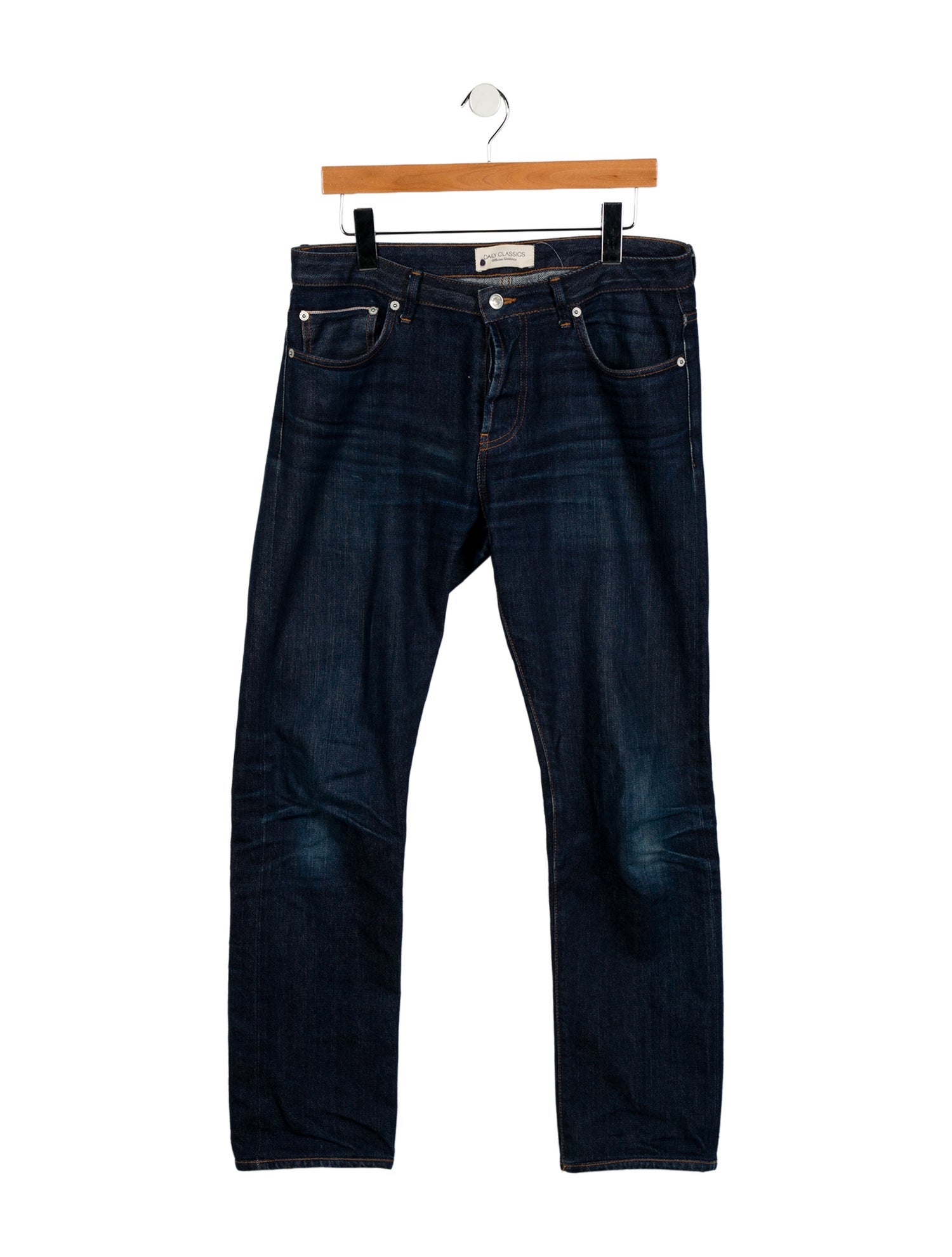 Officine Generale Mid-Rise Straight Leg Jeans