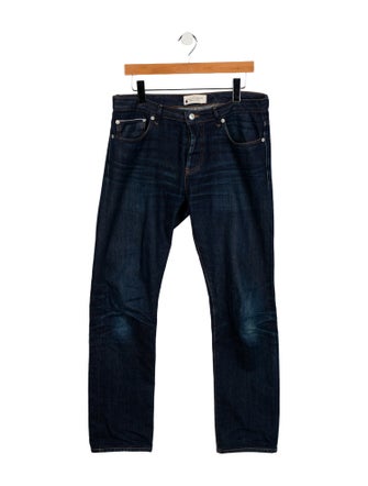 Officine Generale Mid-Rise Straight Leg Jeans