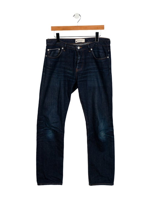 Officine Generale Mid-Rise Straight Leg Jeans