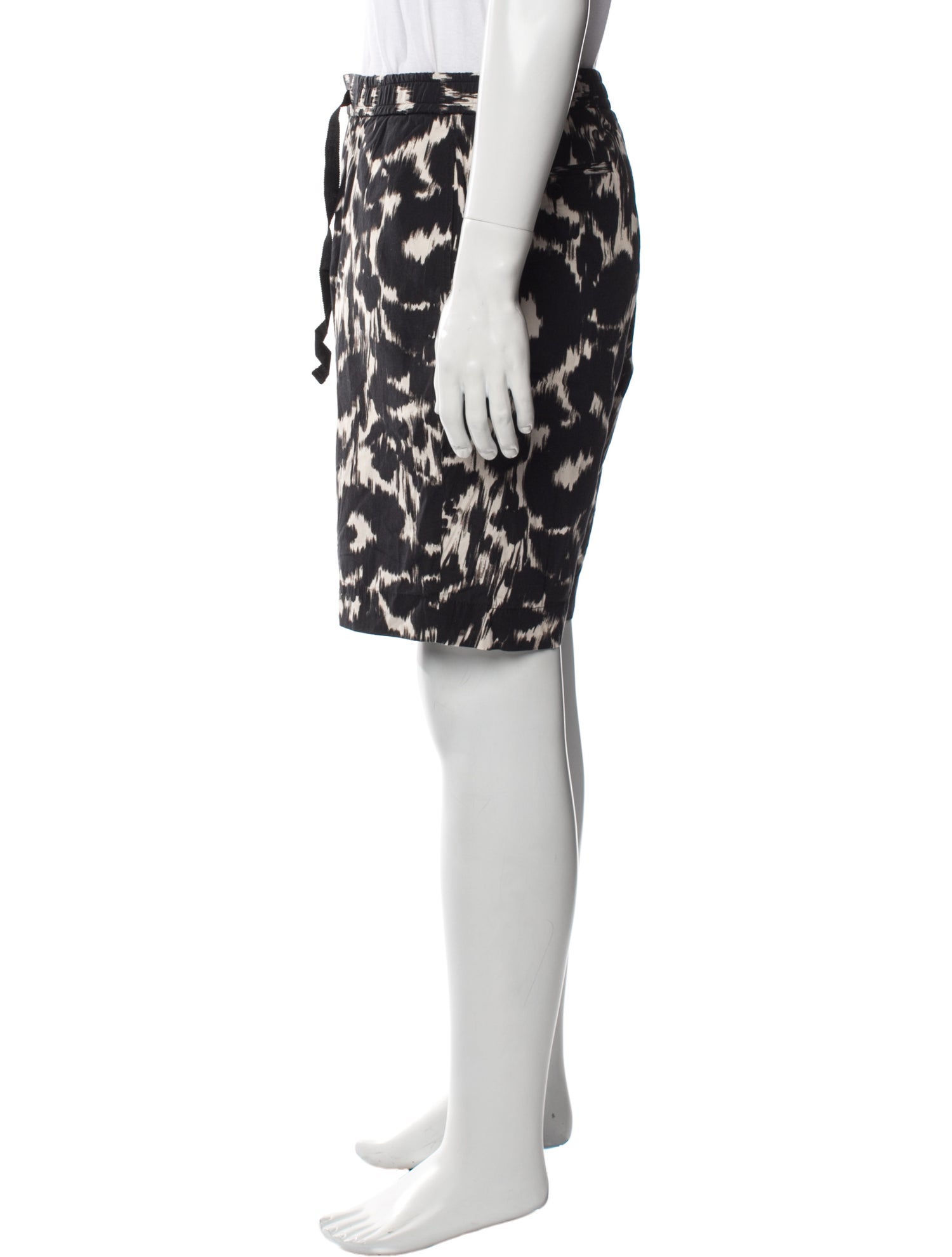 Officine Generale Printed Jogger Shorts