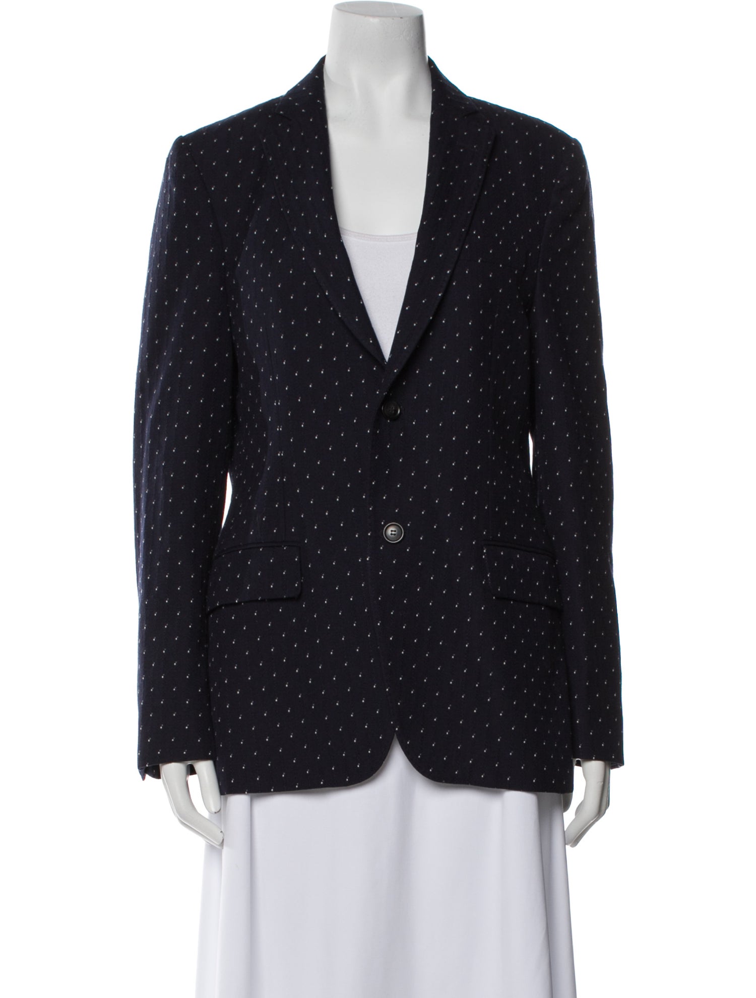 Officine Generale Wool Printed Blazer