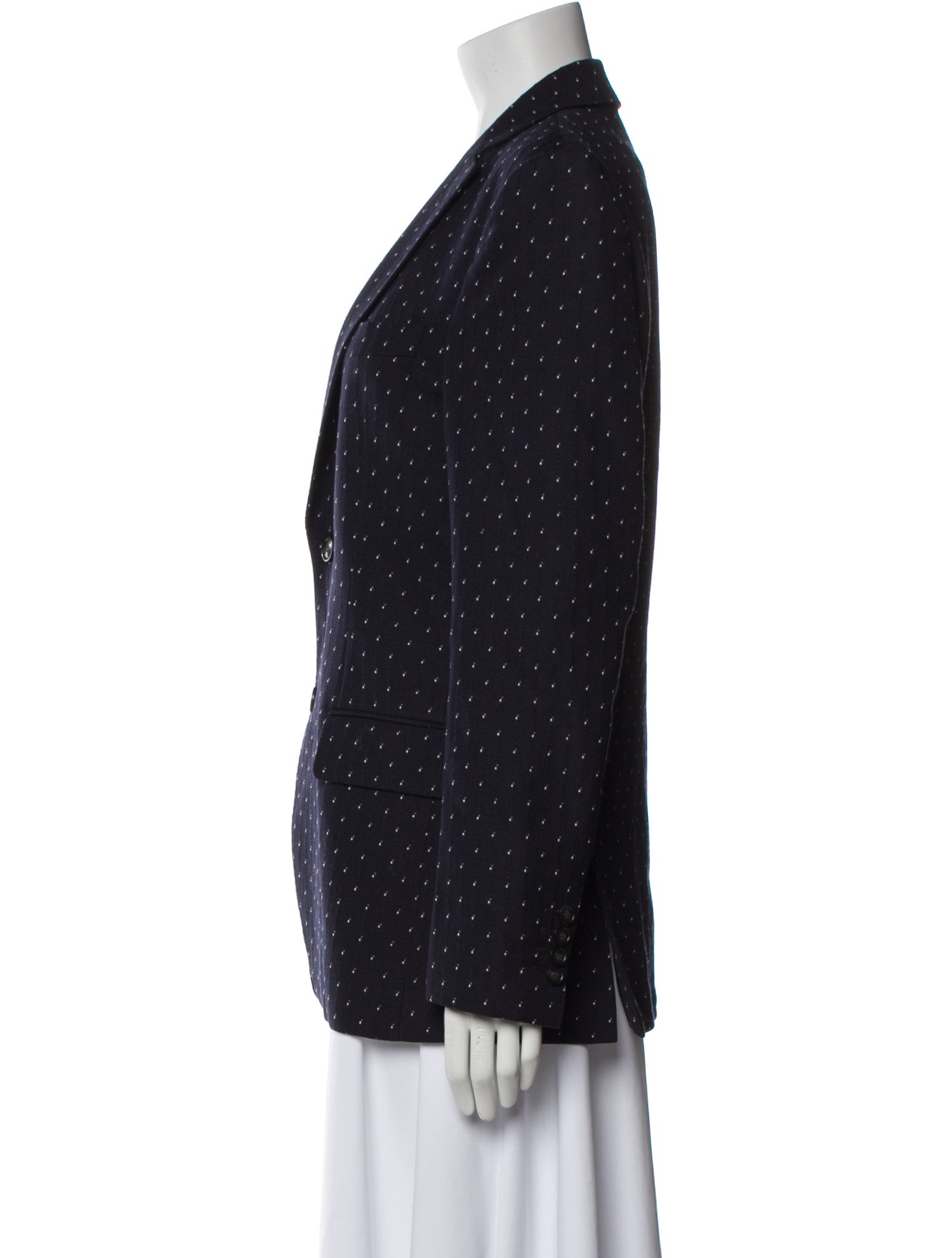 Officine Generale Wool Printed Blazer