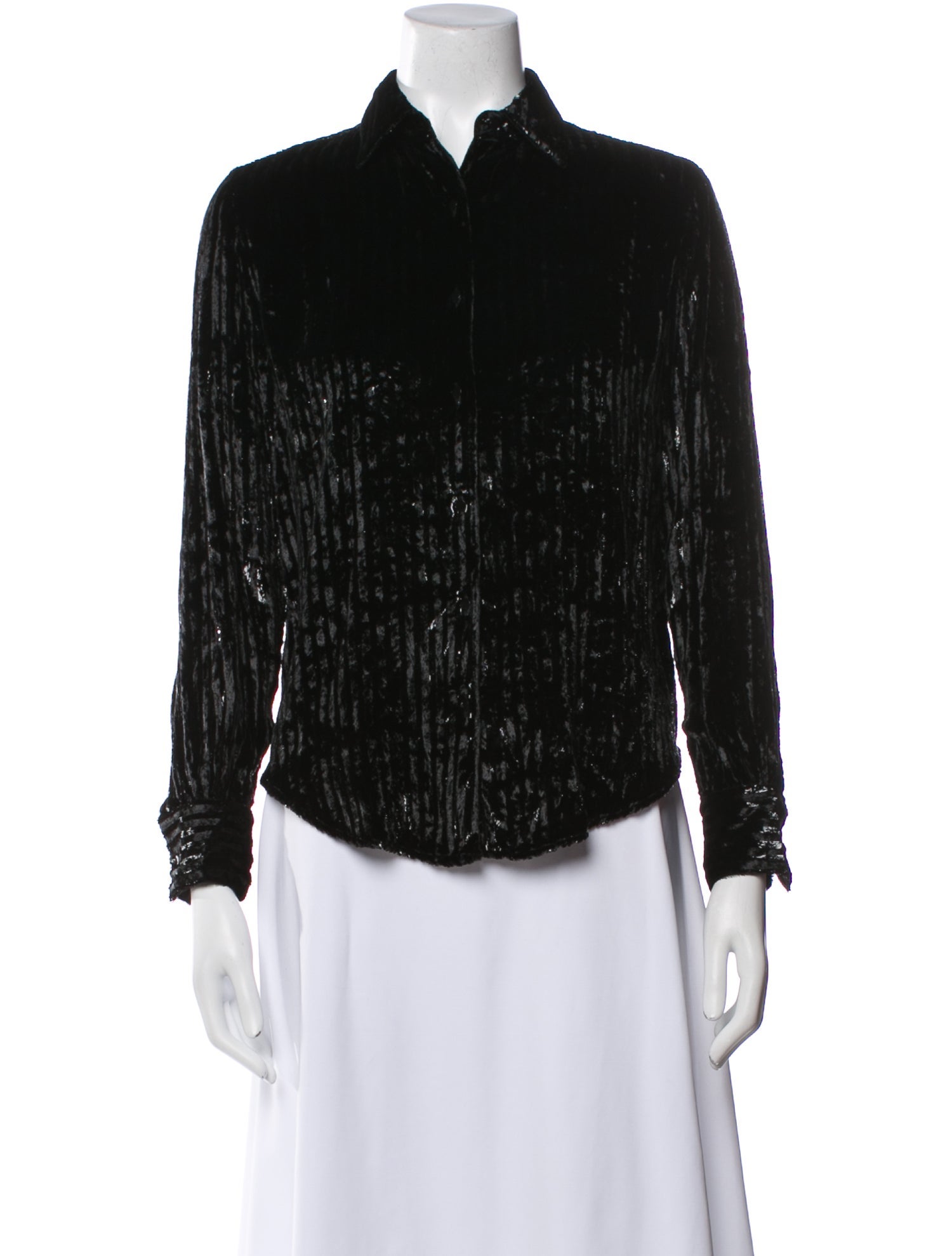 Officine Generale Long Sleeve Button-Up Top