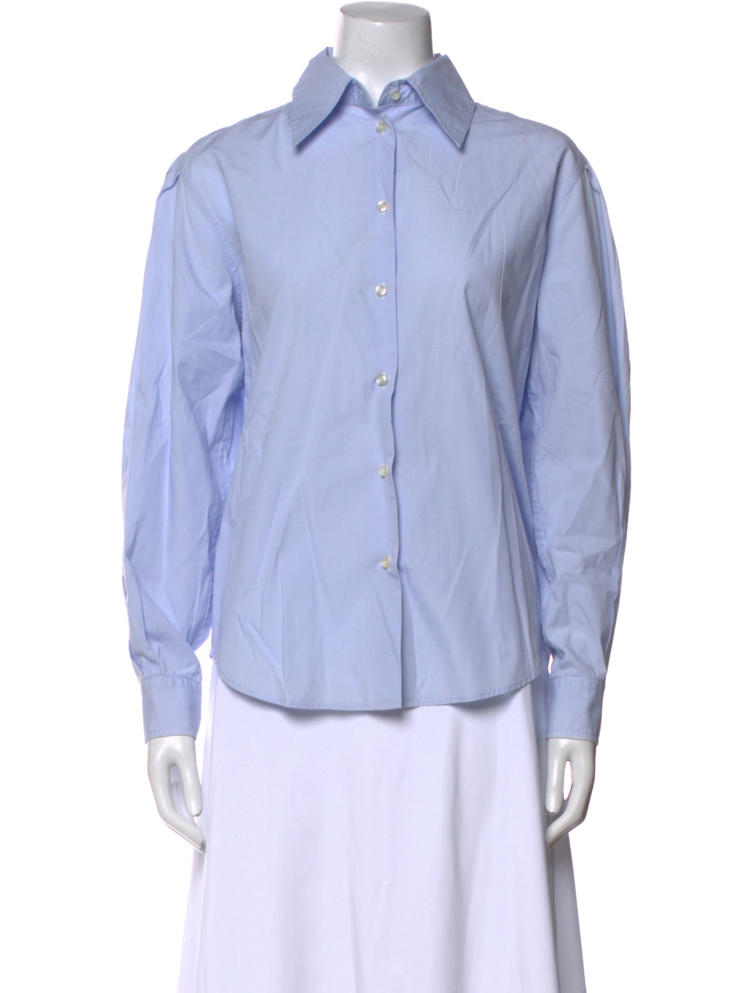 Officine Generale Long Sleeve Button-Up Top