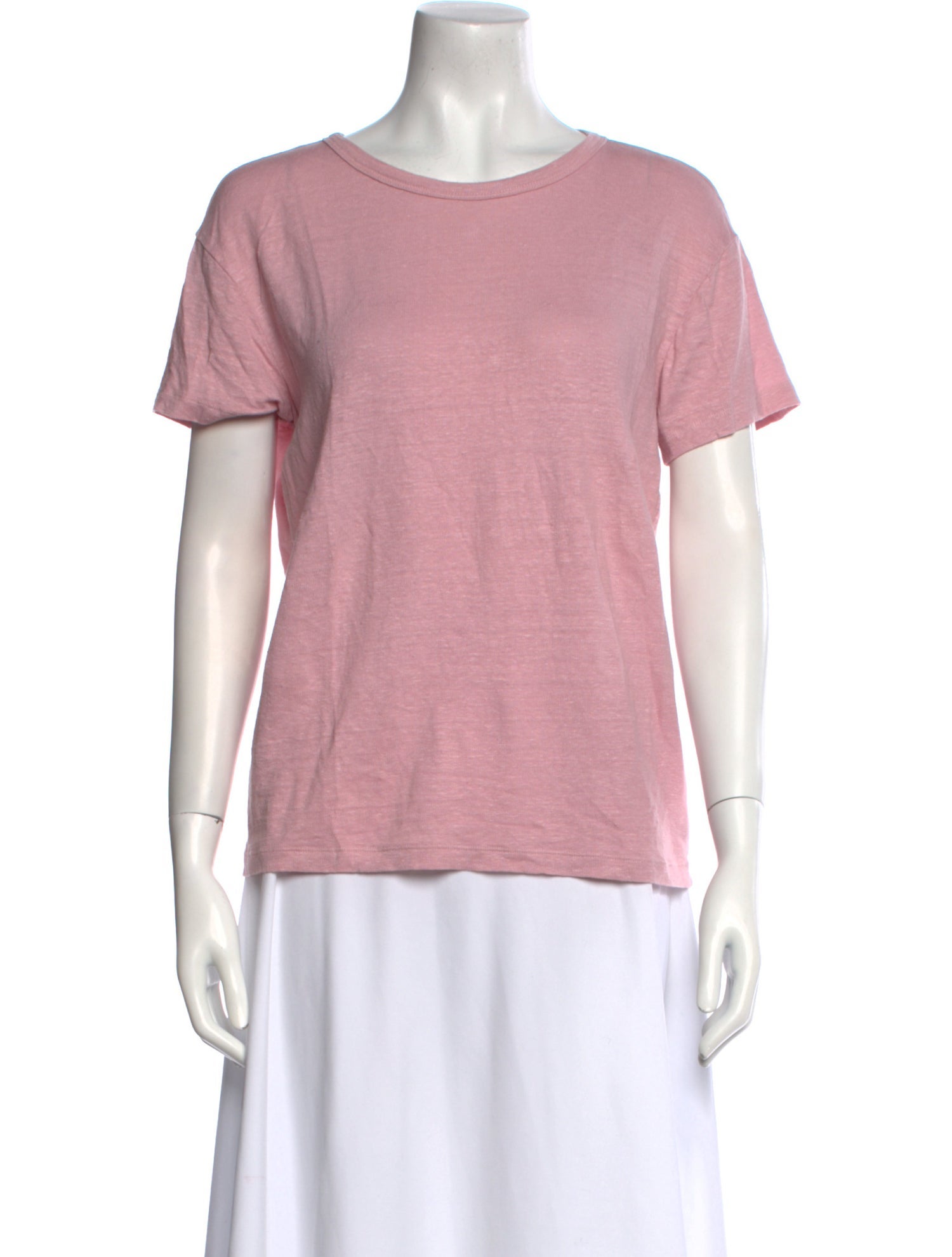 Officine Generale Linen Scoop Neck T-Shirt