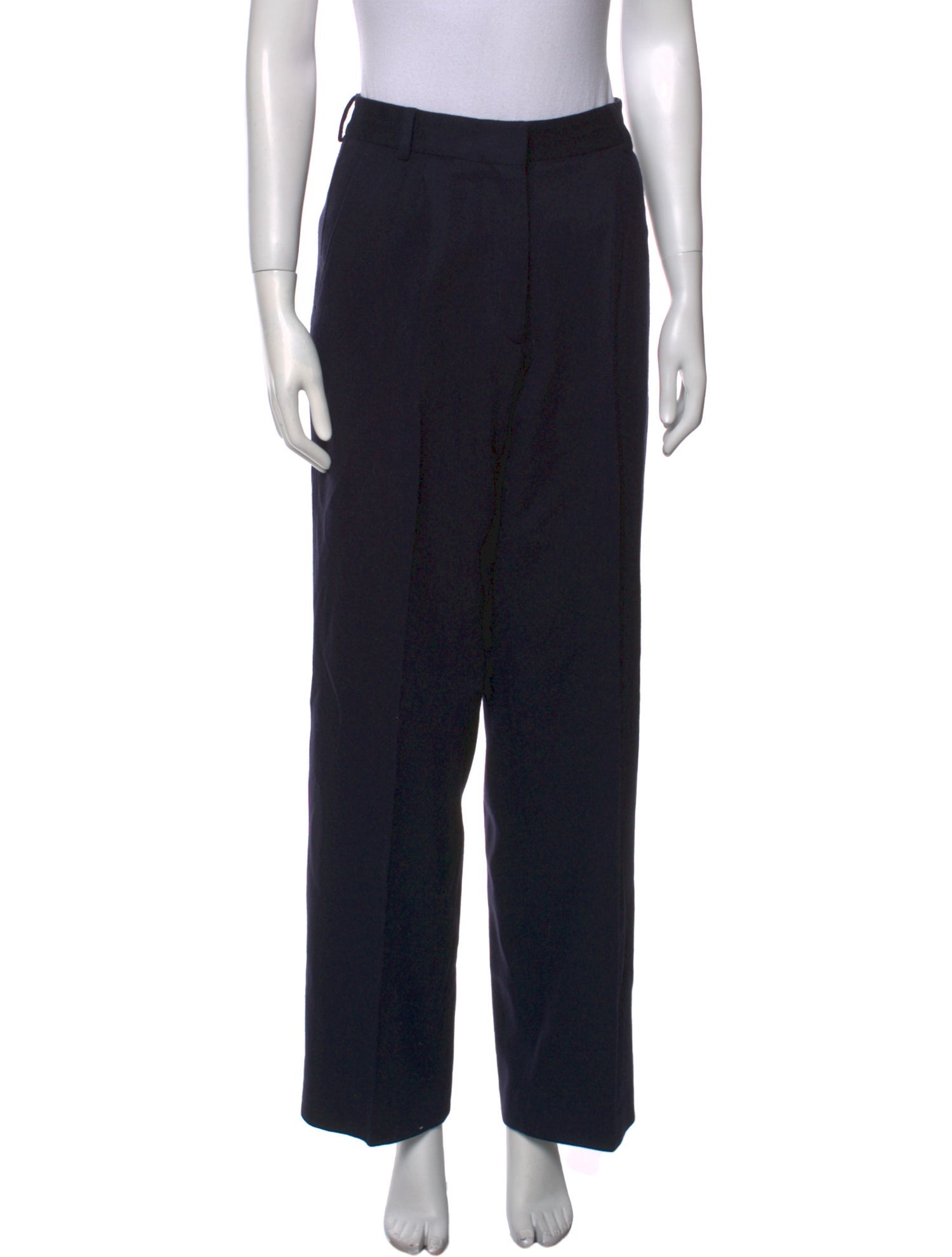 Officine Generale Virgin Wool Wide Leg Pants