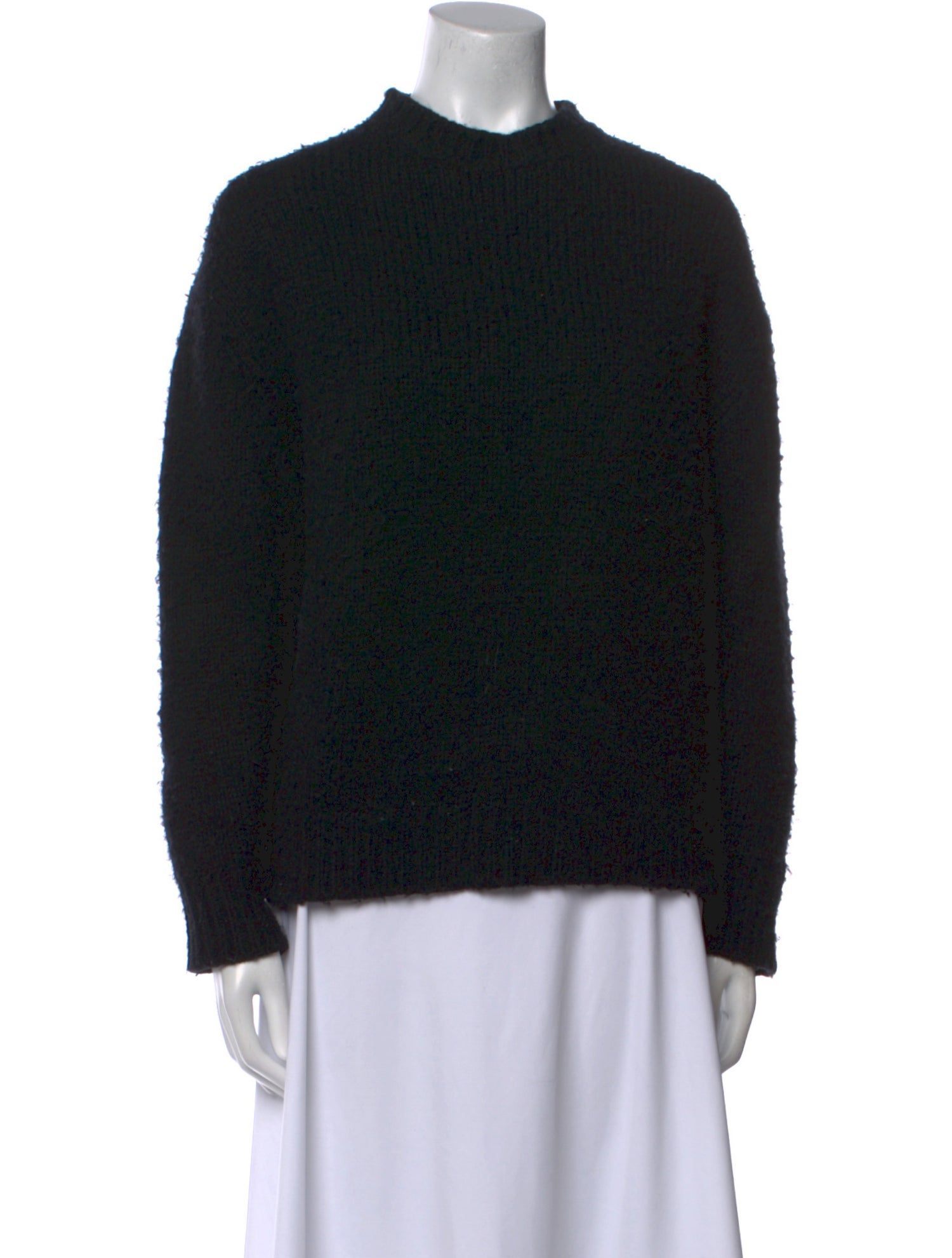 Officine Generale Wool Mock Neck Sweater