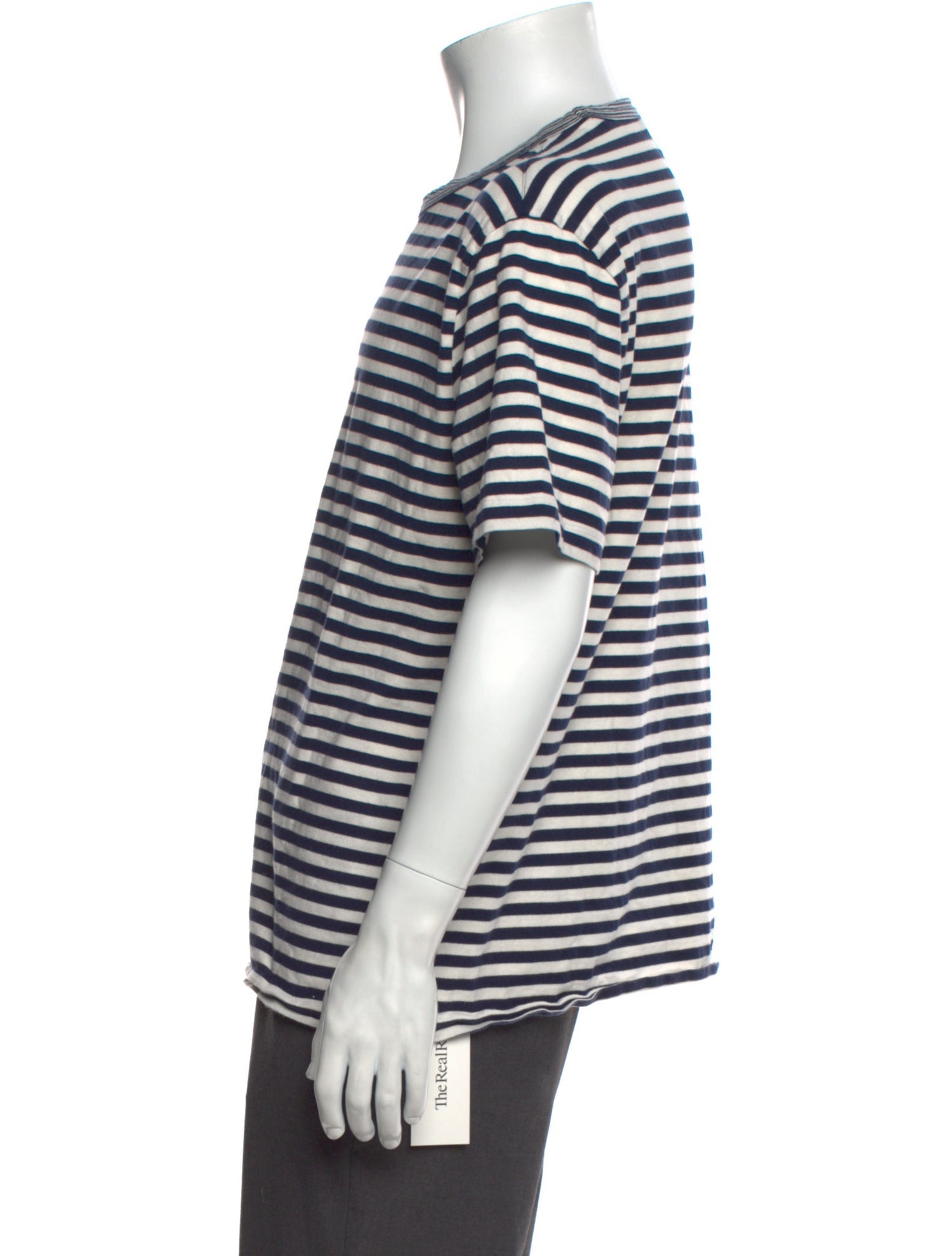 Officine Generale Striped Crew Neck T-Shirt