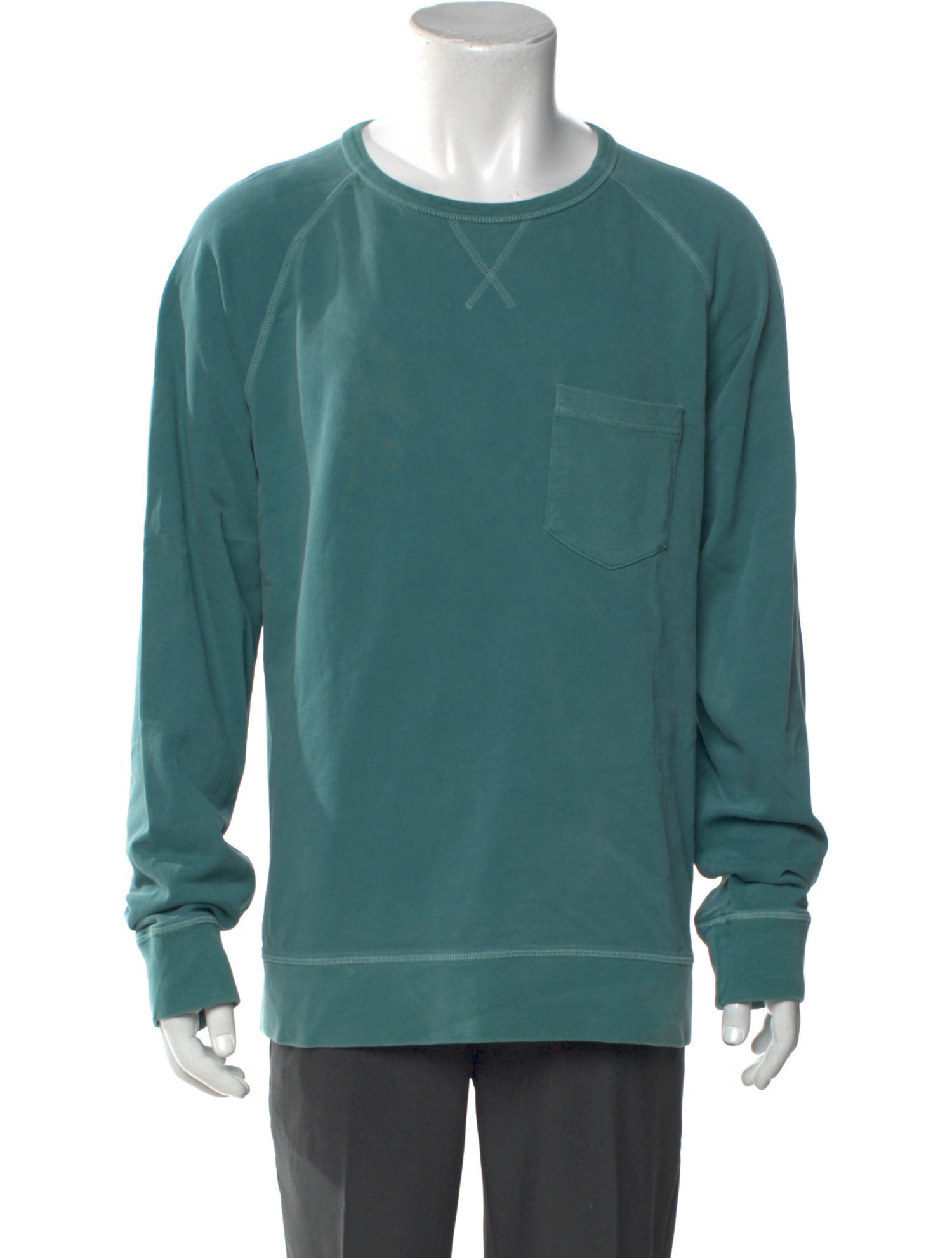 Officine Generale Crew Neck Long Sleeve Sweatshirt