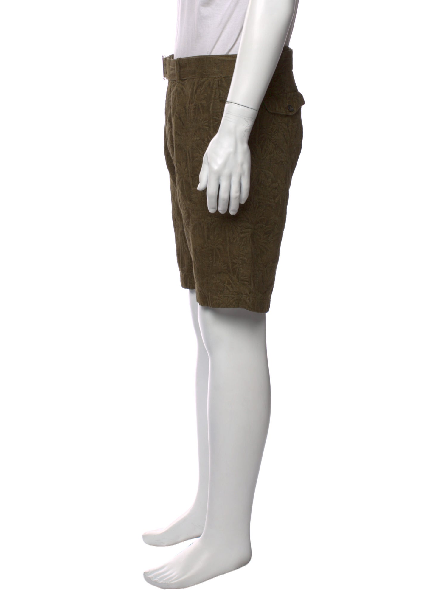 Officine Generale Flat Front Shorts