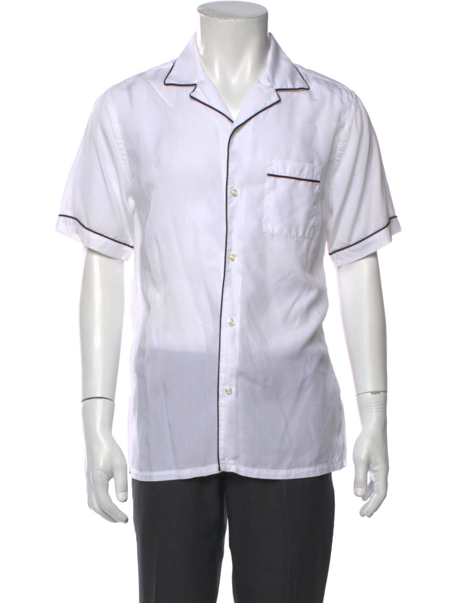 Officine Generale Striped Long Sleeve Dress Shirt