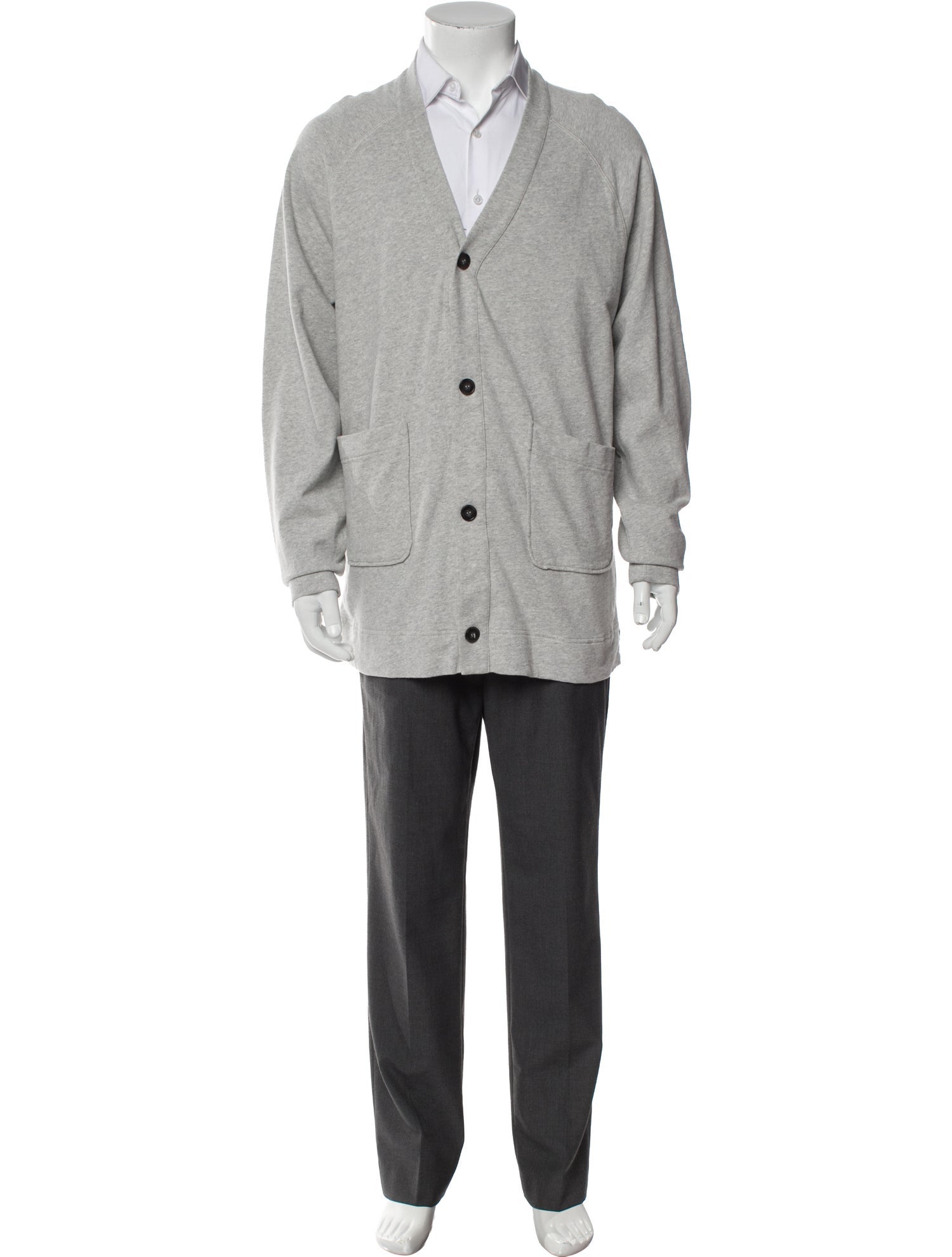 Officine Generale V-Neck Long Sleeve Cardigan