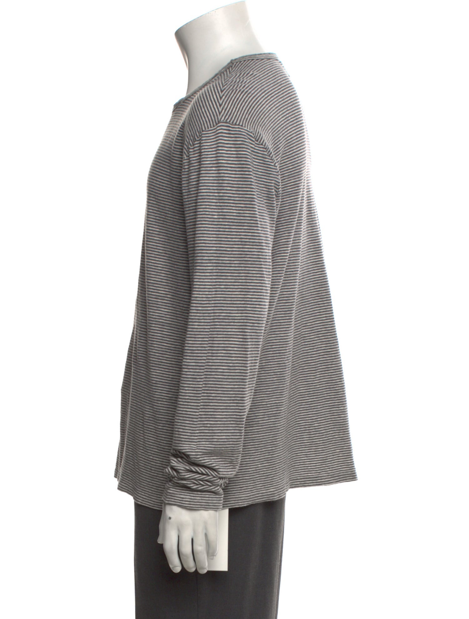 Officine Generale Striped Crew Neck T-Shirt