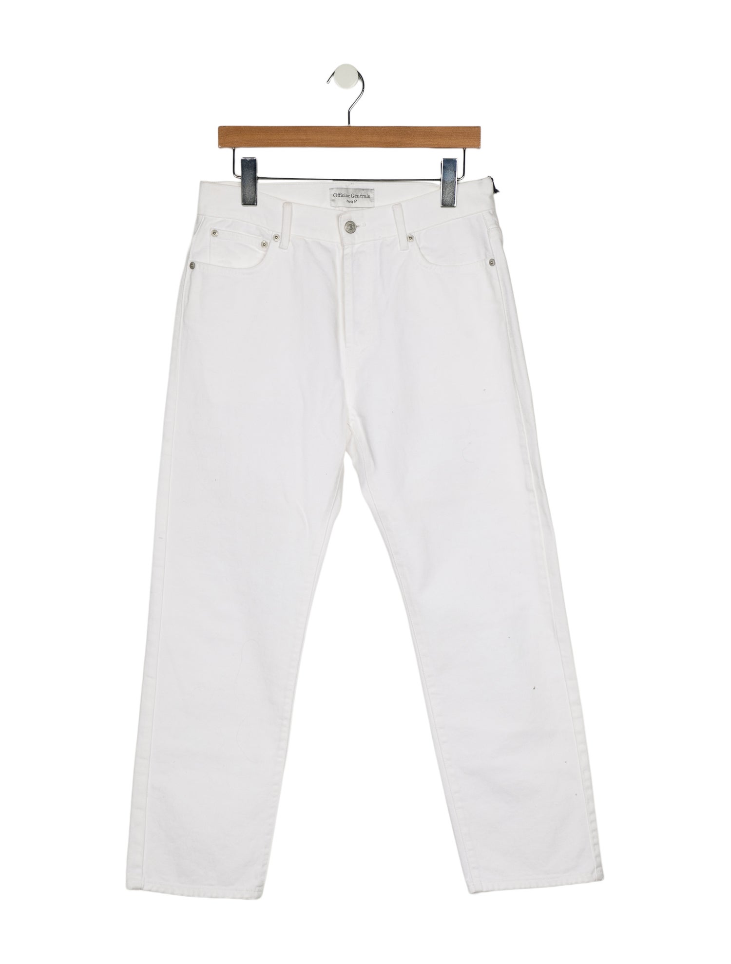Officine Generale Mid-Rise Straight Leg Jeans