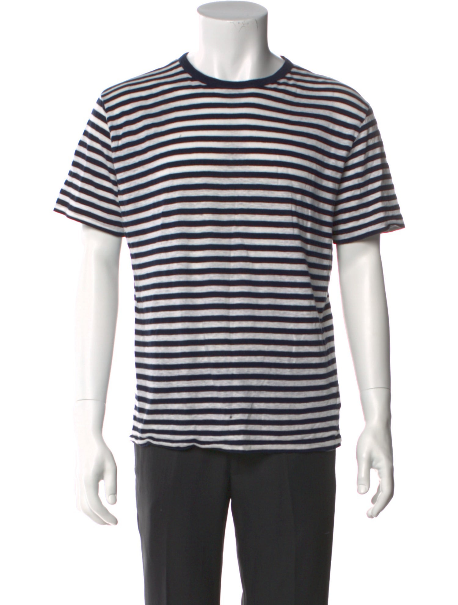 Officine Generale Striped Short Sleeve Shirt