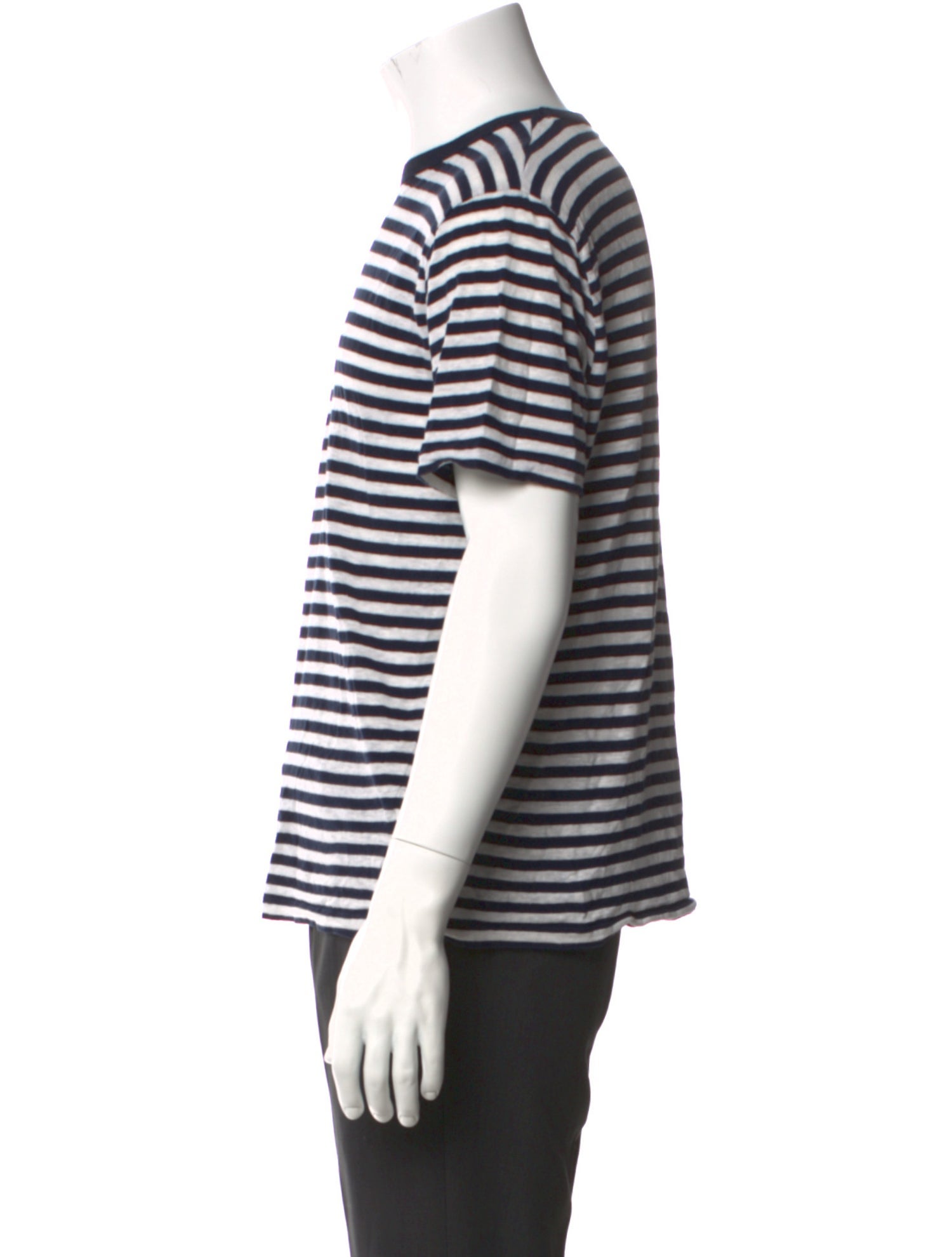 Officine Generale Striped Short Sleeve Shirt