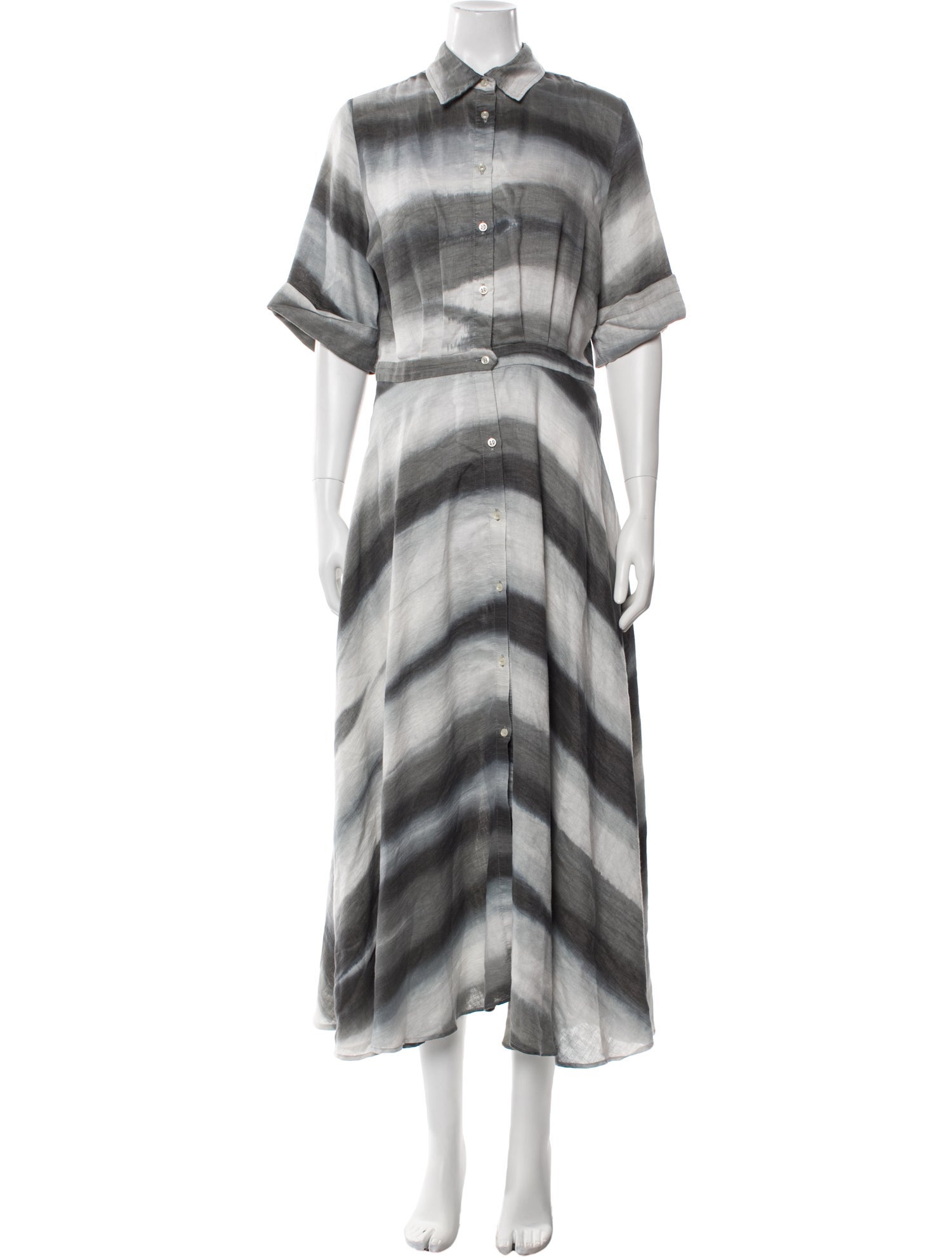 Officine Generale Linen Long Dress