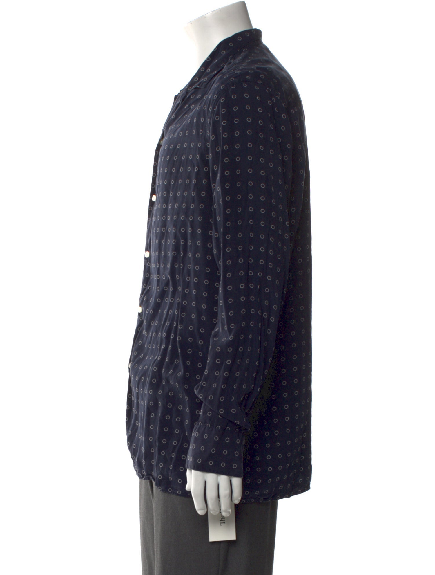 Officine Generale Printed Long Sleeve Shirt