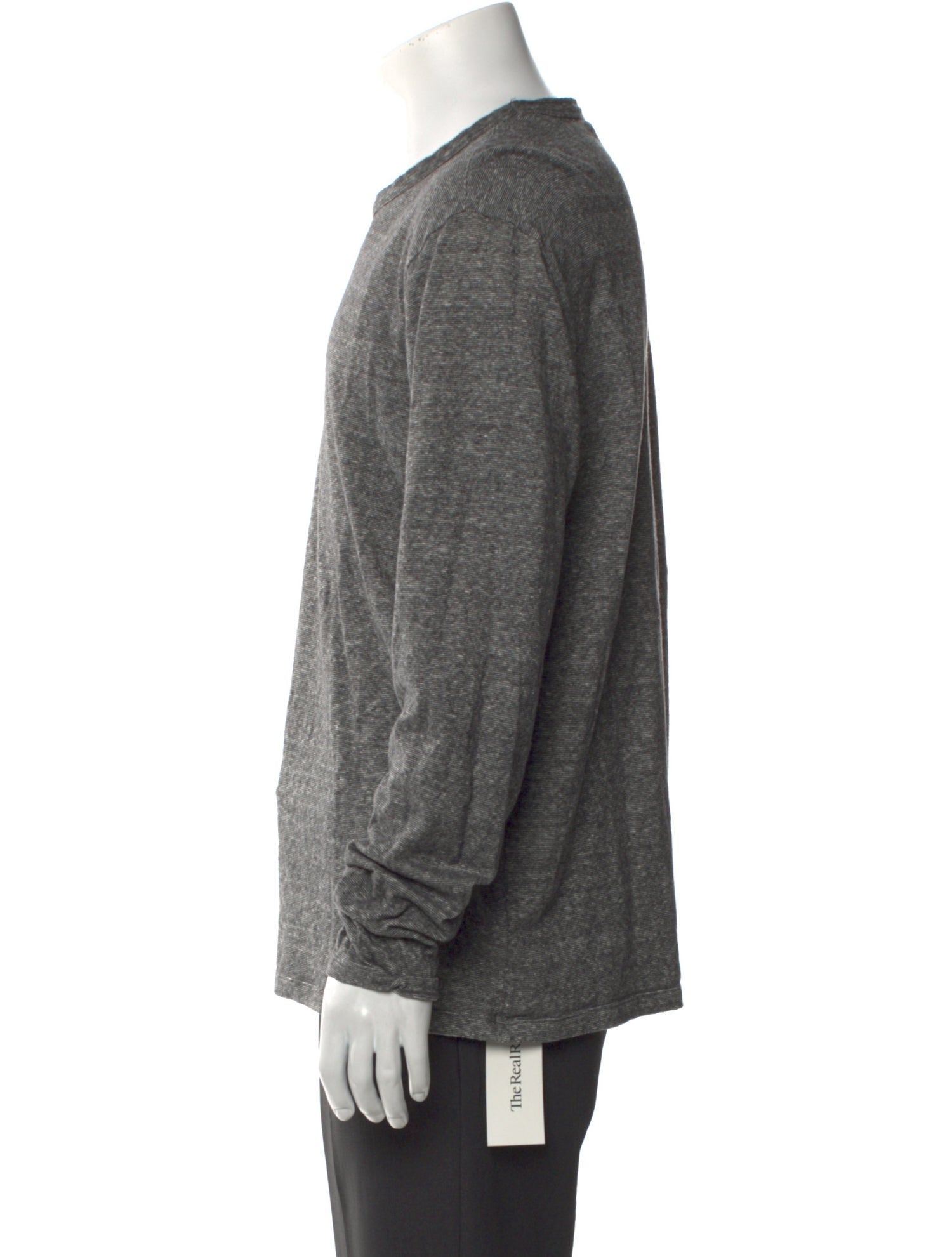 Officine Generale Crew Neck Long Sleeve T-Shirt