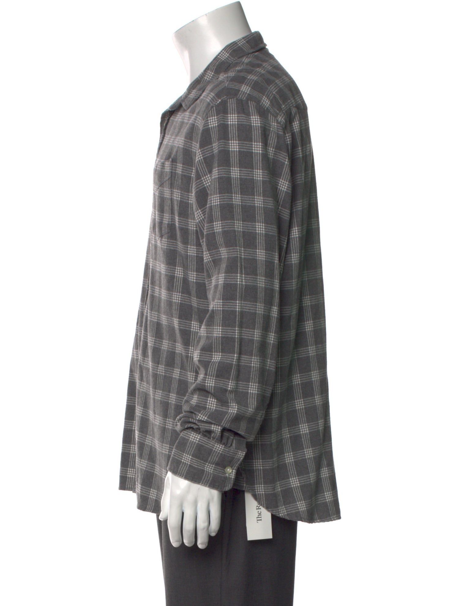 Officine Generale Plaid Print Long Sleeve Shirt