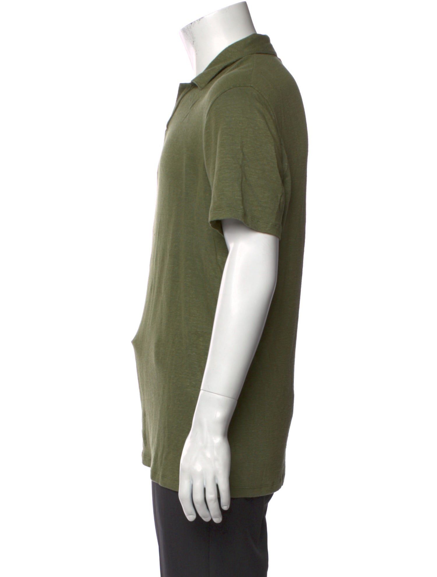 Officine Generale Linen Short Sleeve Shirt