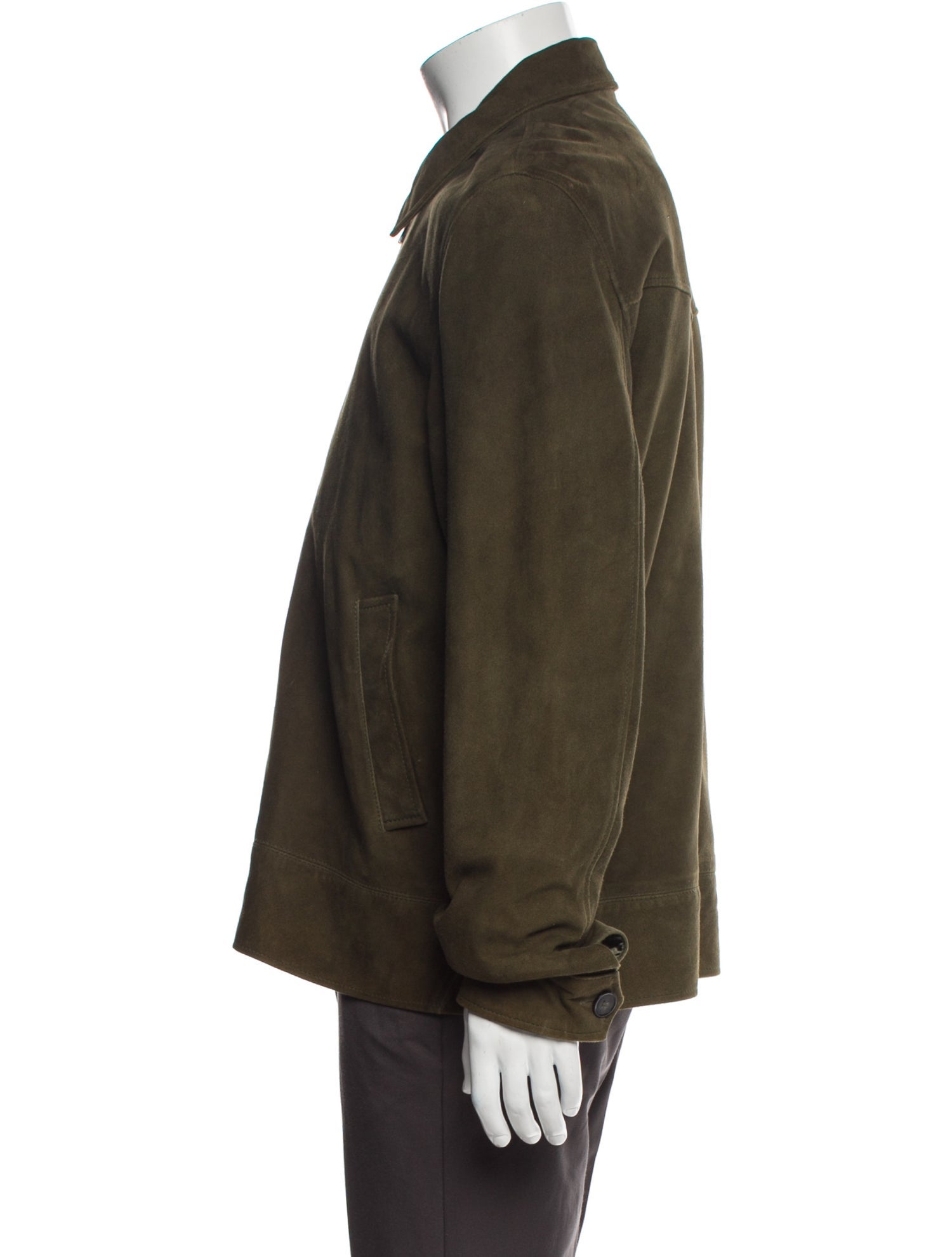 Officine Generale Suede Bomber Jacket