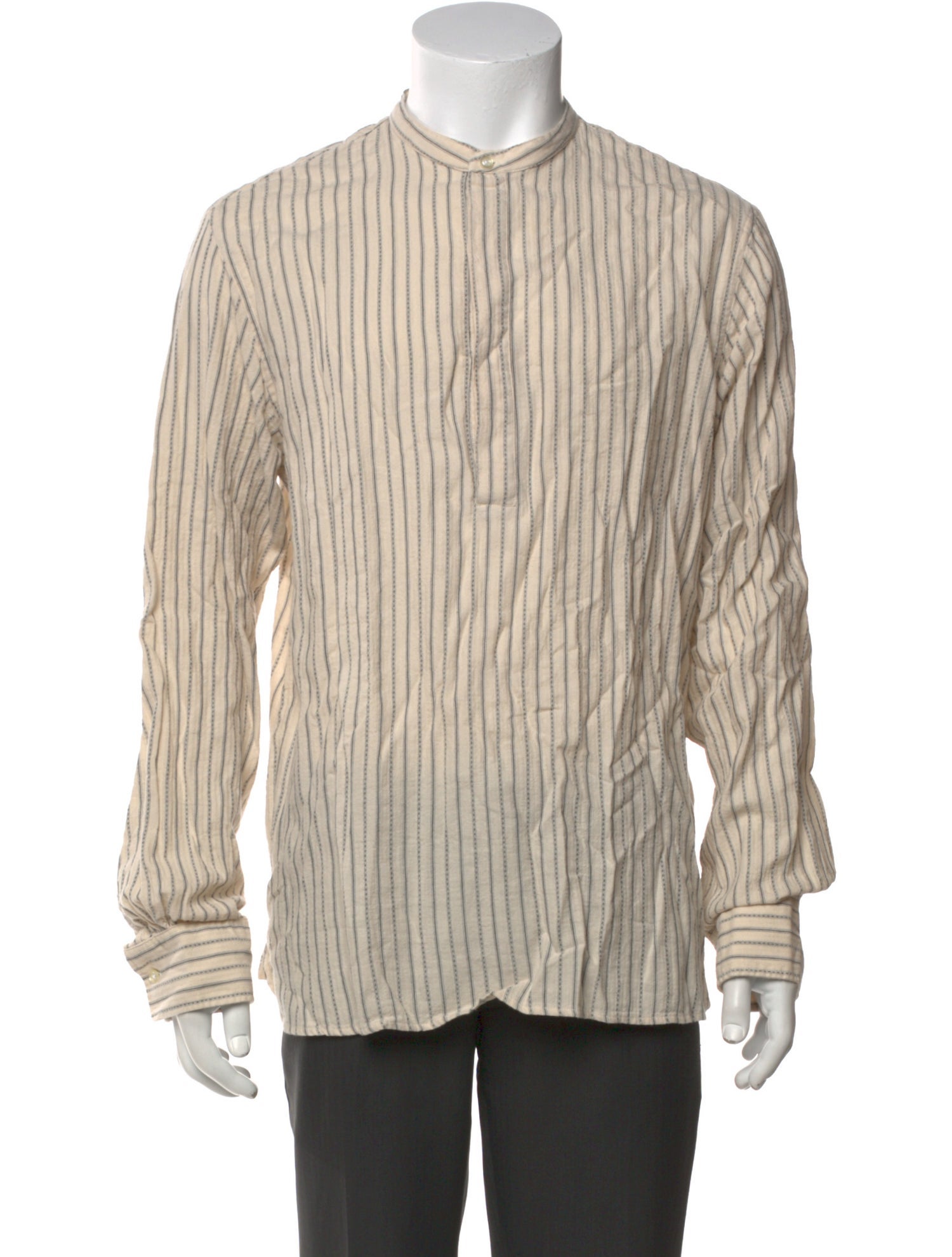 Officine Generale Striped Long Sleeve Shirt