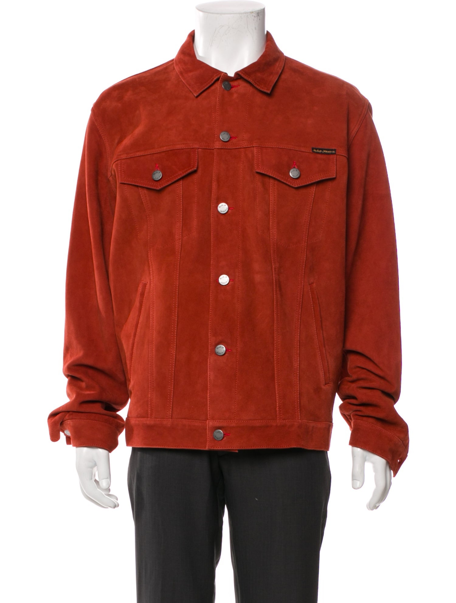 Nudie Jeans Co Goat Leather Trucker Jacket