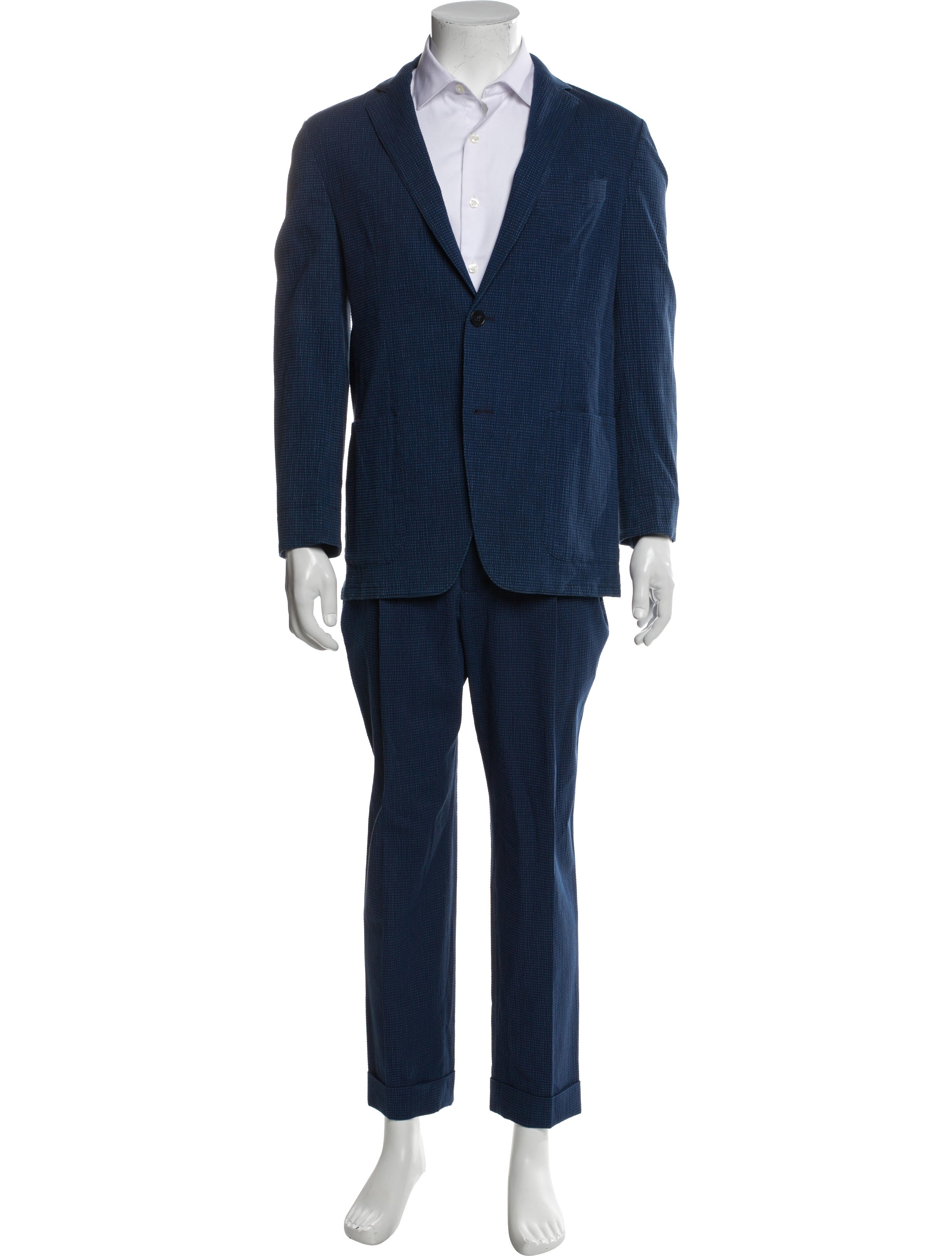 Officine Generale Textured Two-Piece Suit