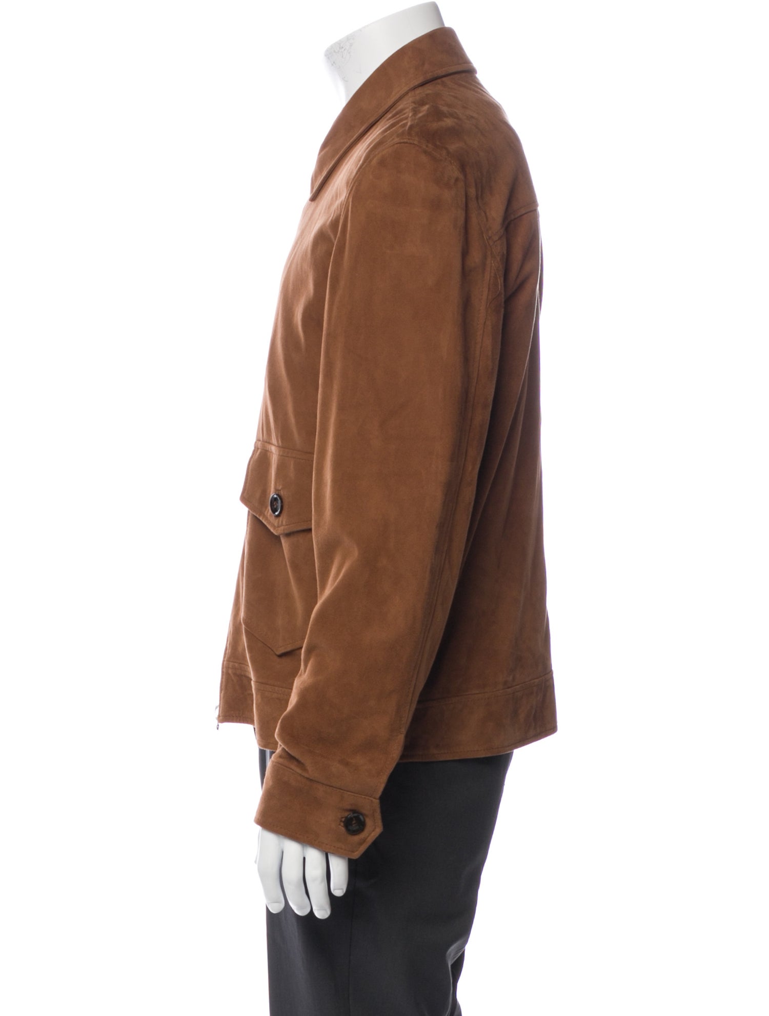 Officine Generale Goat Leather Bomber Jacket