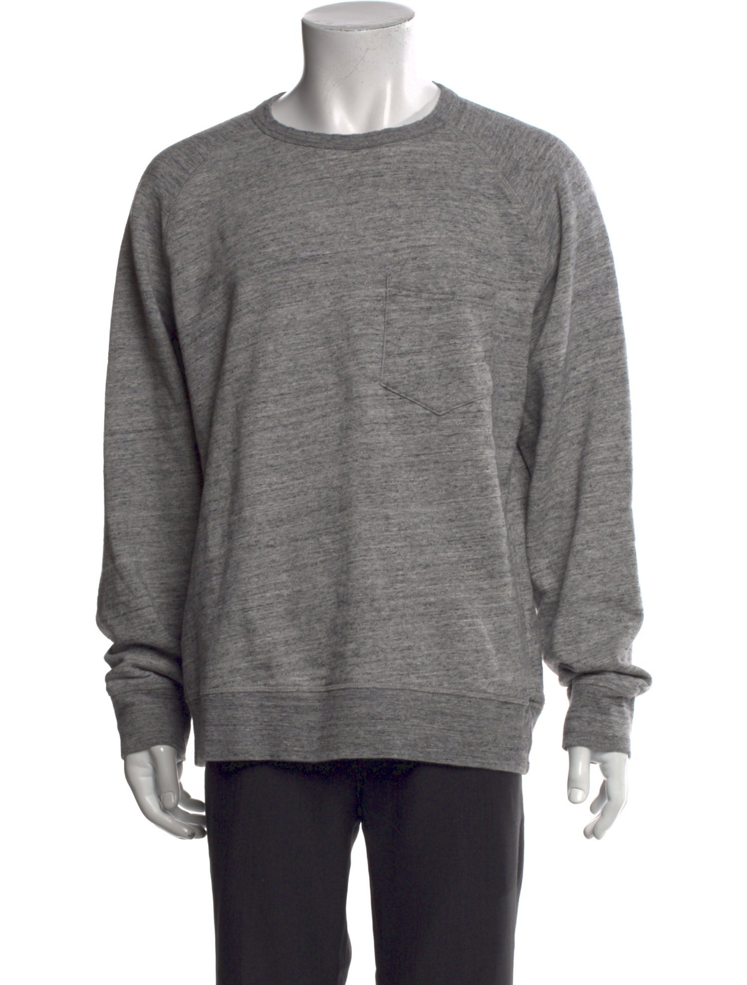 Officine Generale Crew Neck Long Sleeve Sweatshirt