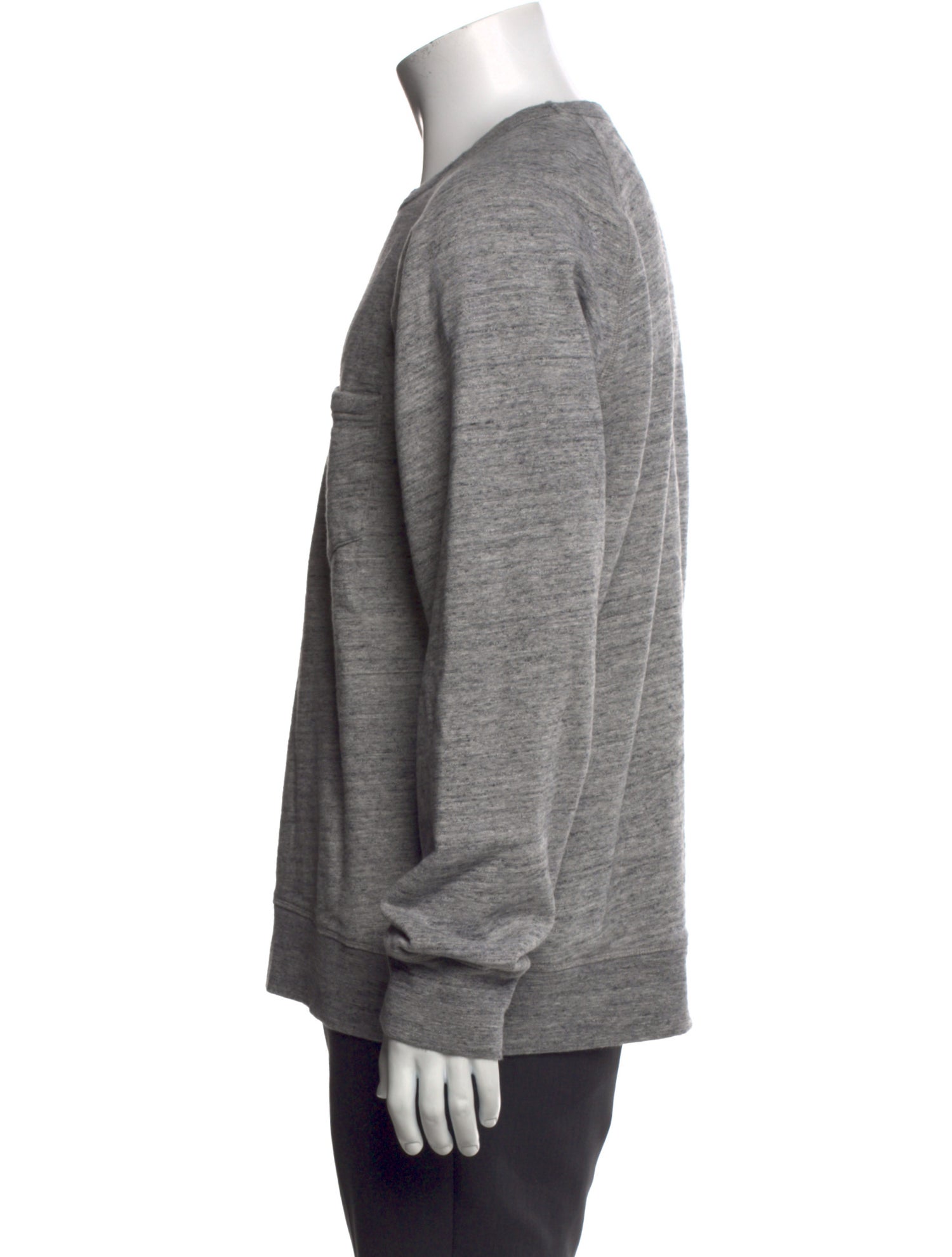 Officine Generale Crew Neck Long Sleeve Sweatshirt