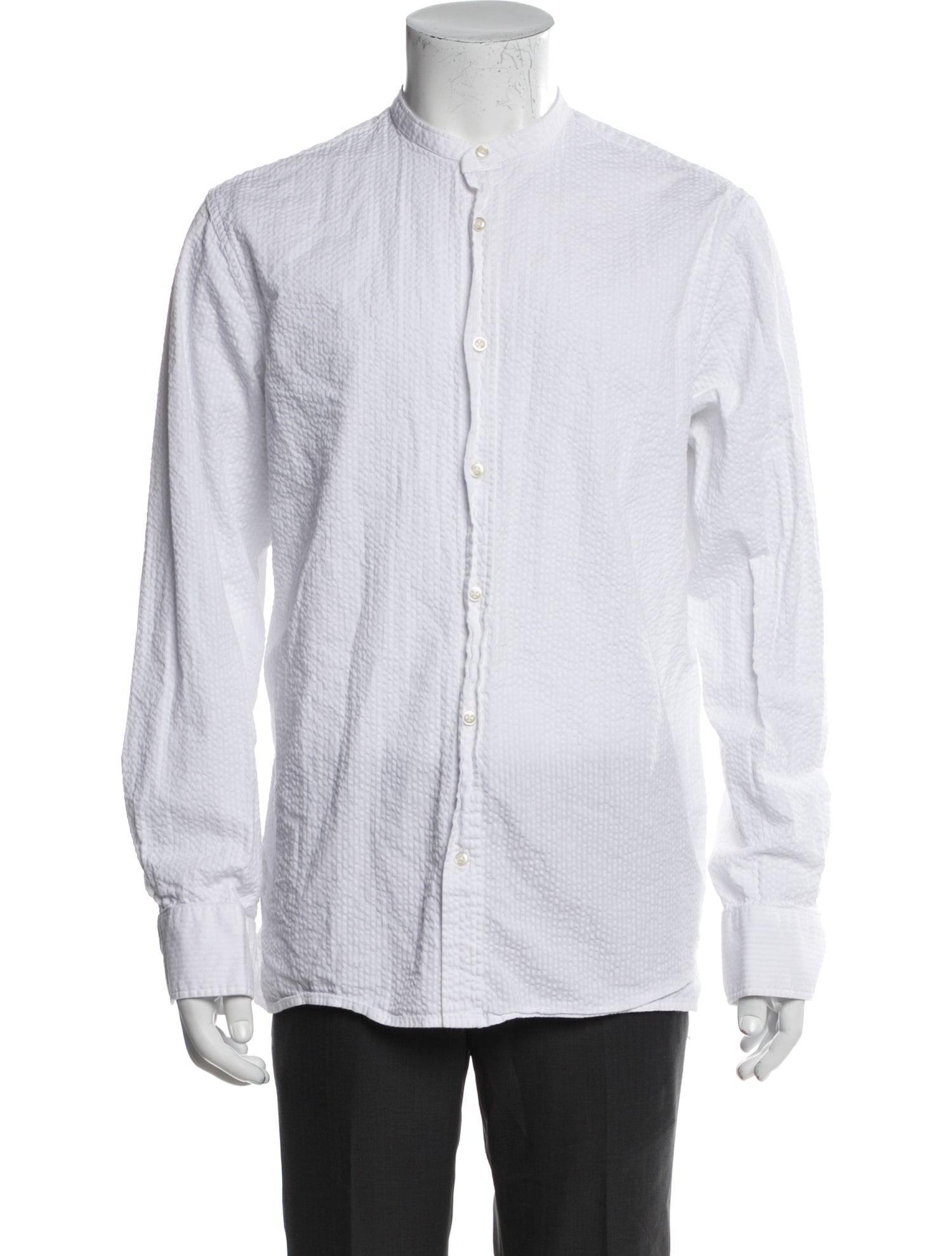Officine Generale Long Sleeve Tuxedo Shirt