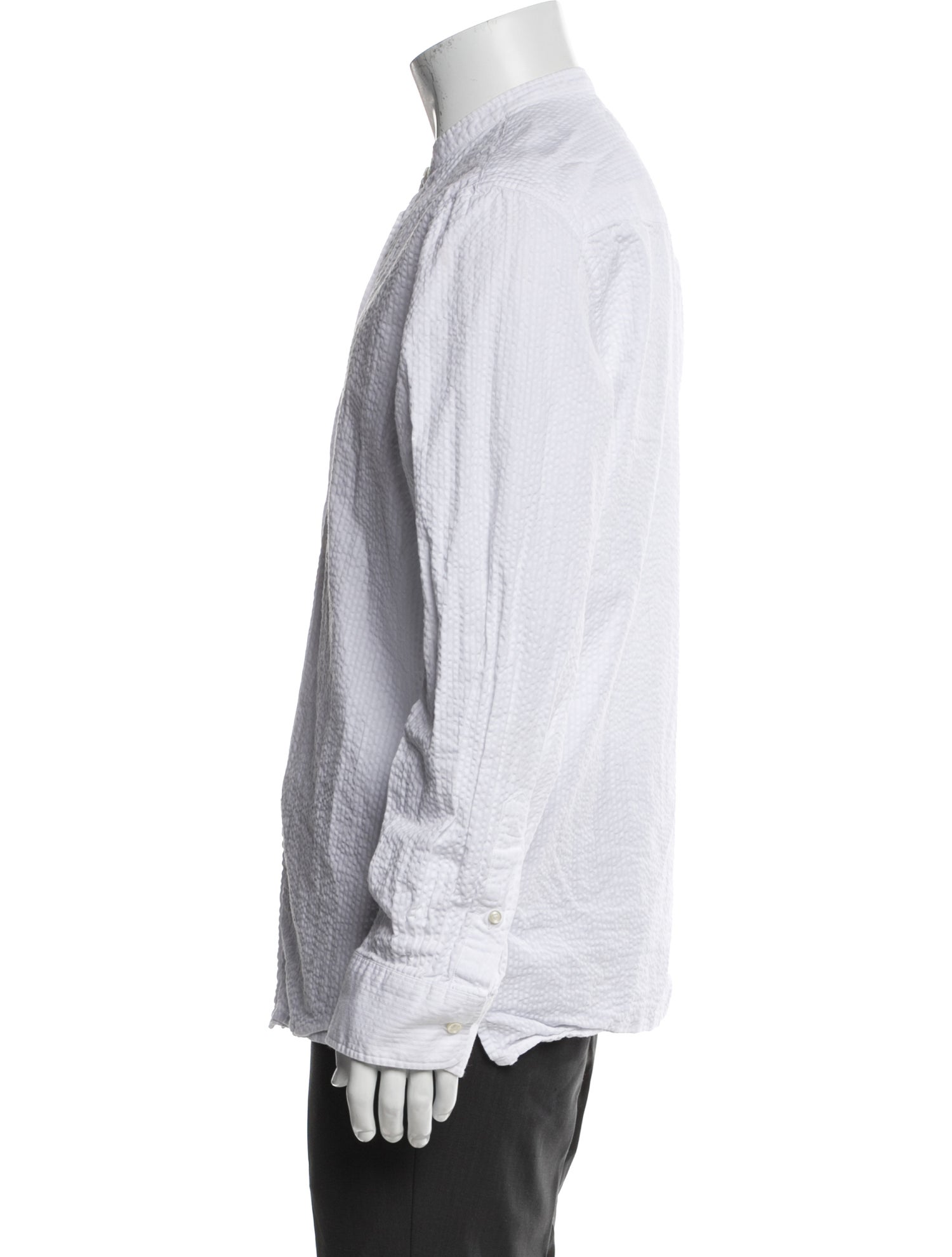 Officine Generale Long Sleeve Tuxedo Shirt