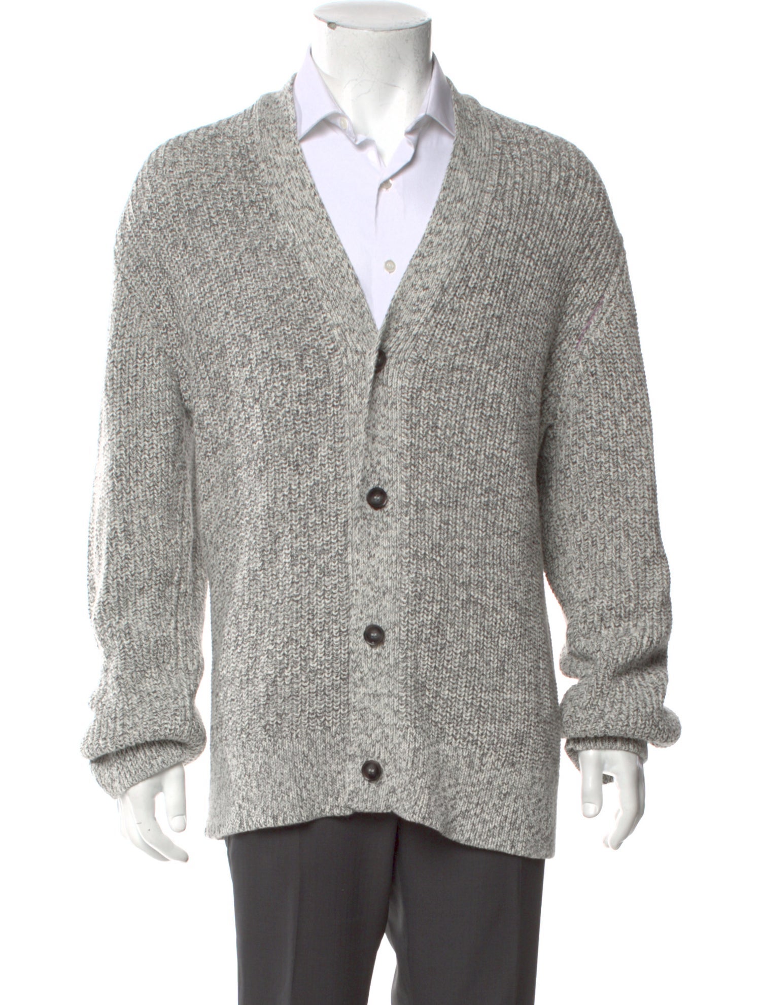 Officine Generale V-Neck Long Sleeve Cardigan