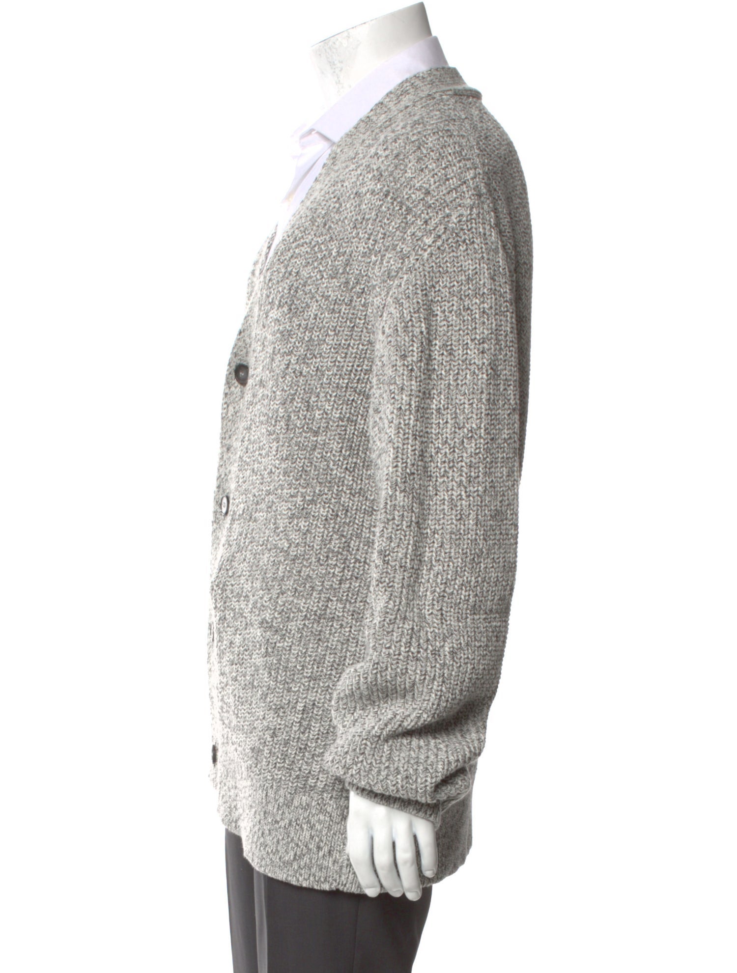 Officine Generale V-Neck Long Sleeve Cardigan