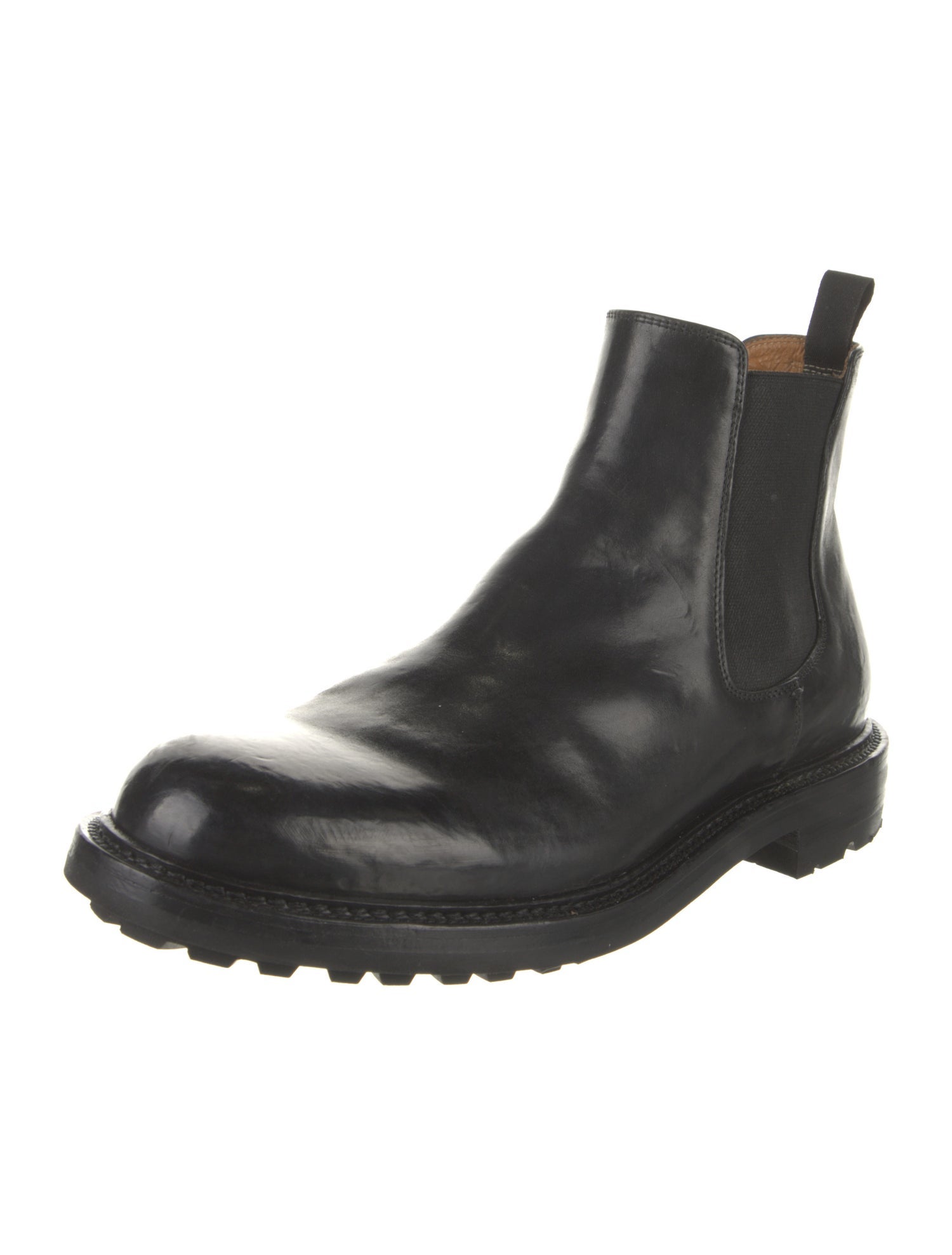 Officine Generale Leather Chelsea Boots