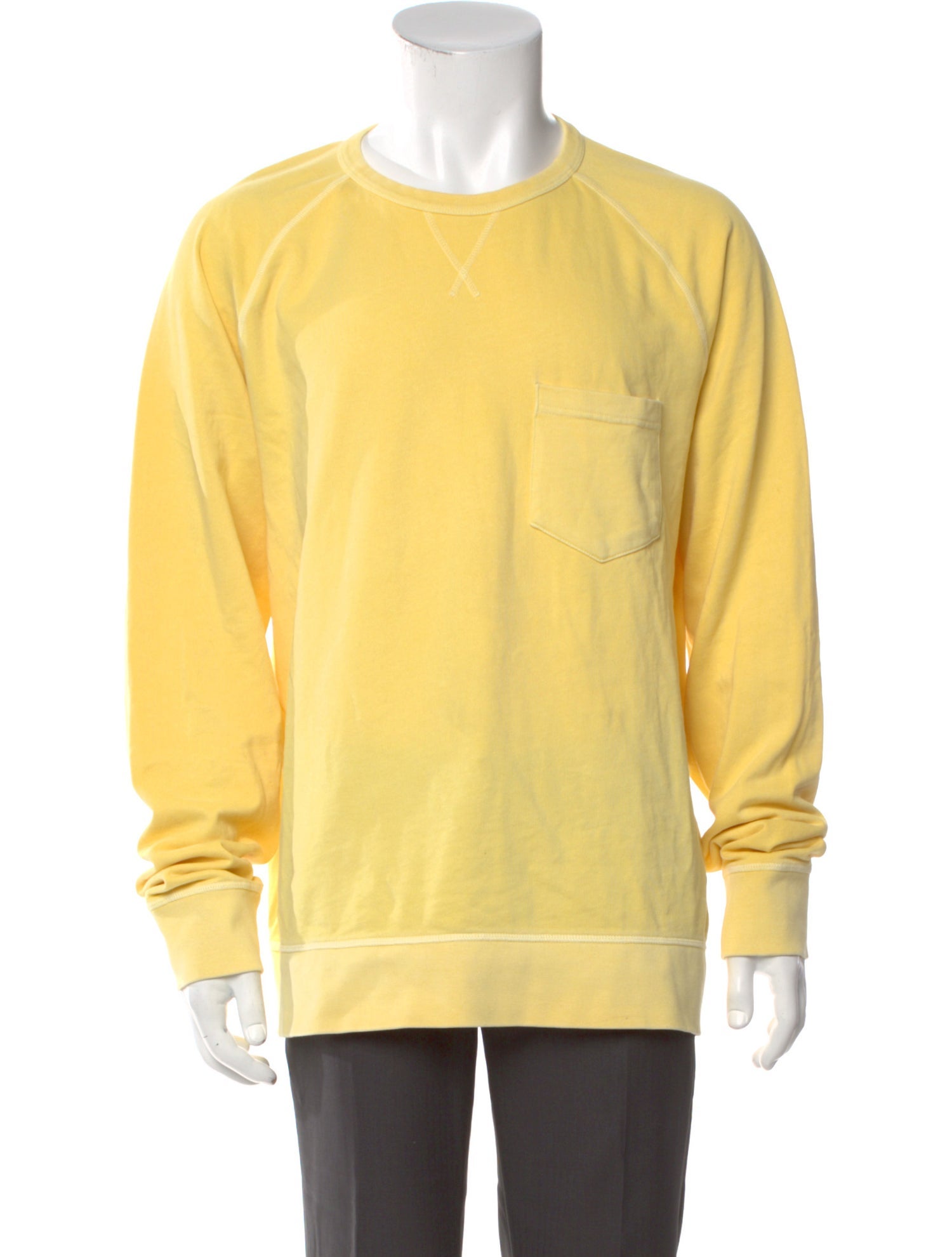 Officine Generale Crew Neck Long Sleeve Sweatshirt