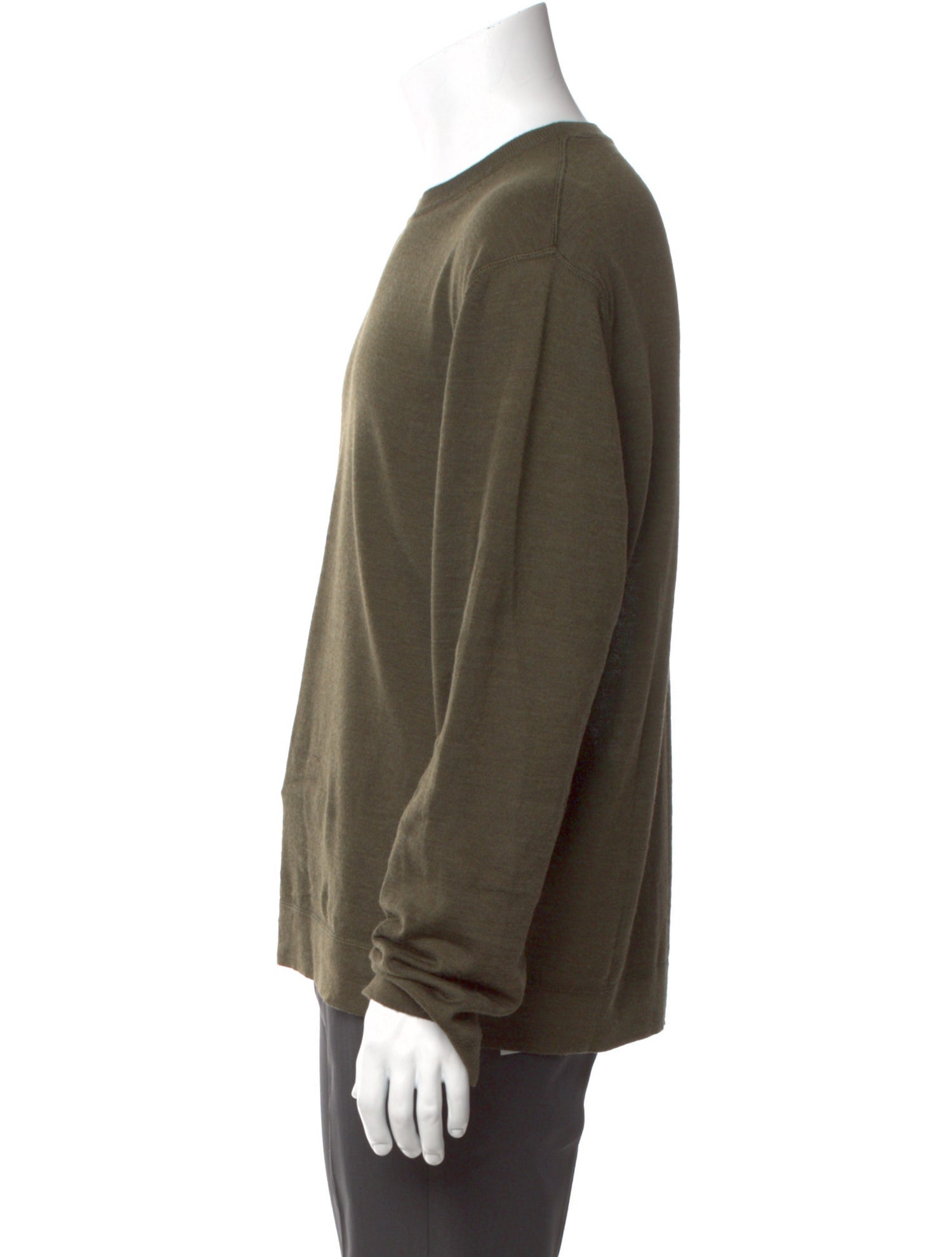 Officine Generale Virgin Wool Crew Neck Pullover