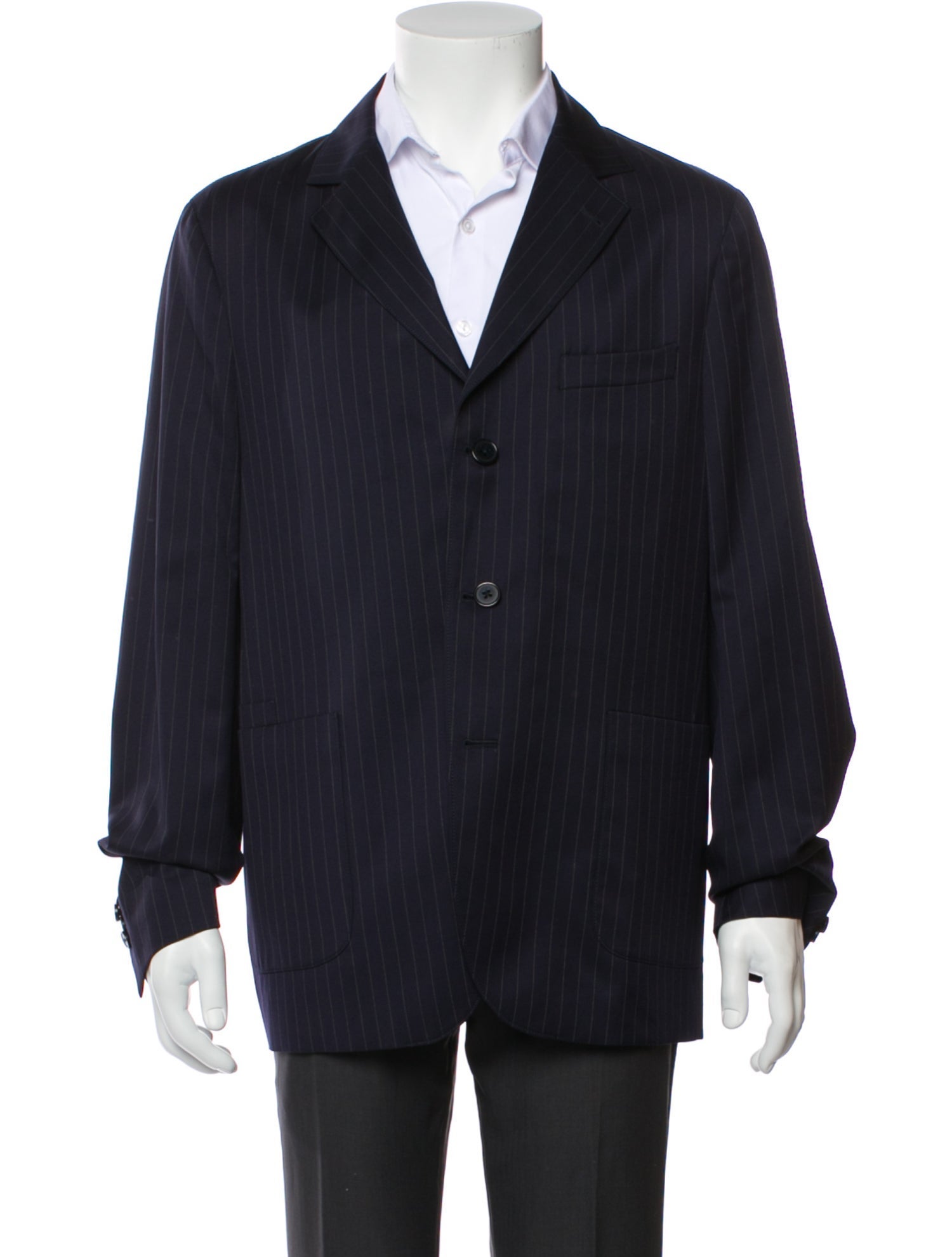 Officine Generale Officine Generale Mens Wool Pinstripe Blazer w/Tags