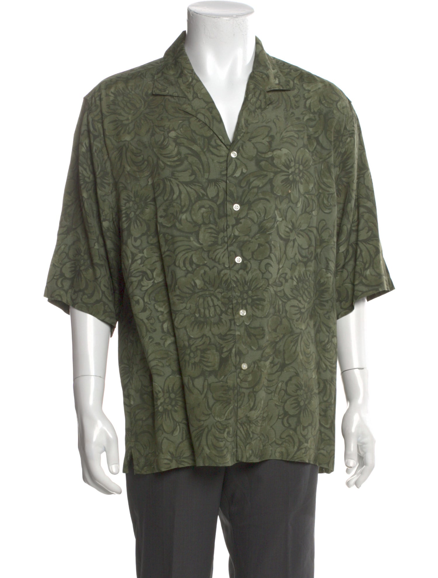 Officine Generale Printed Short Sleeve Shirt