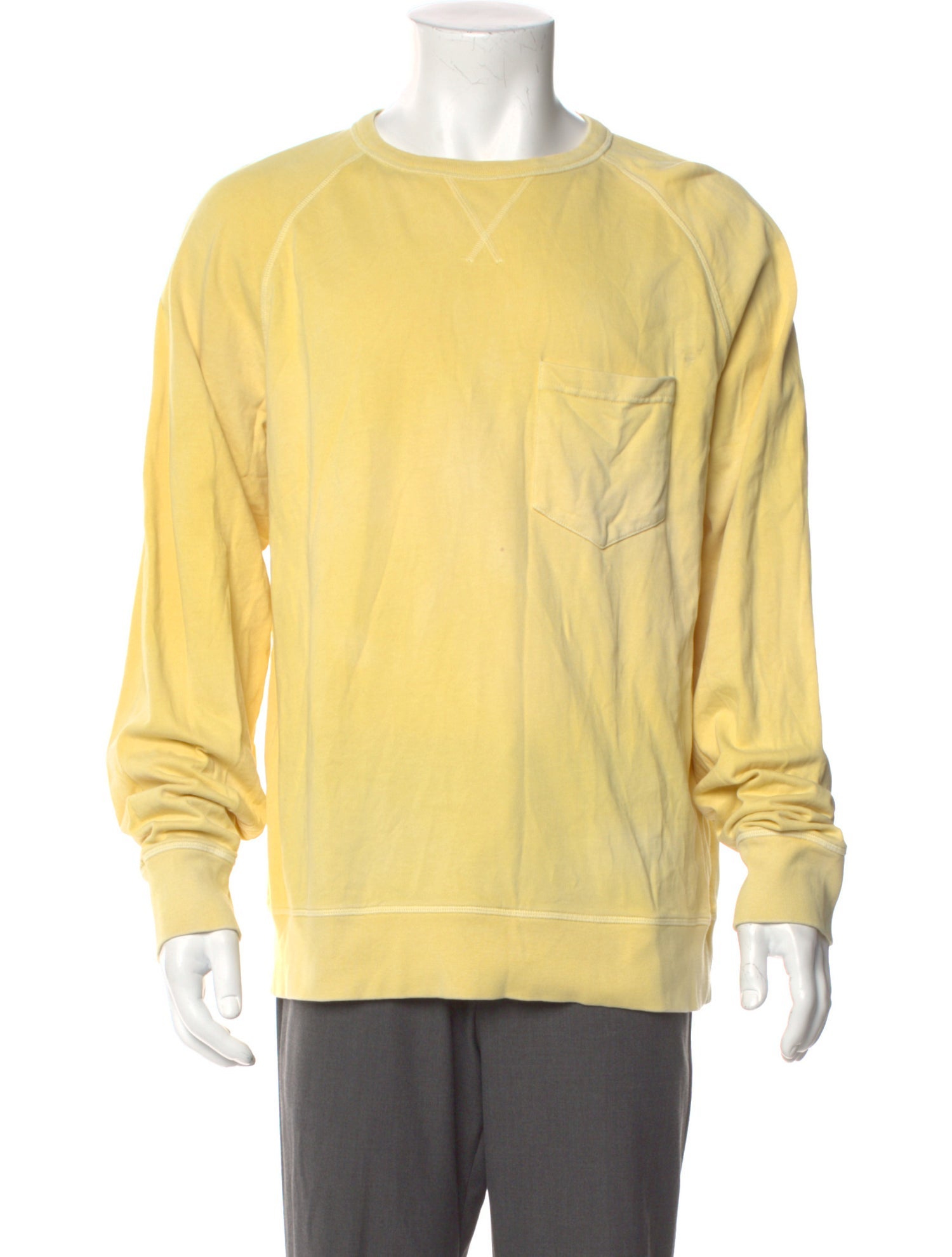 Officine Generale Crew Neck Long Sleeve T-Shirt