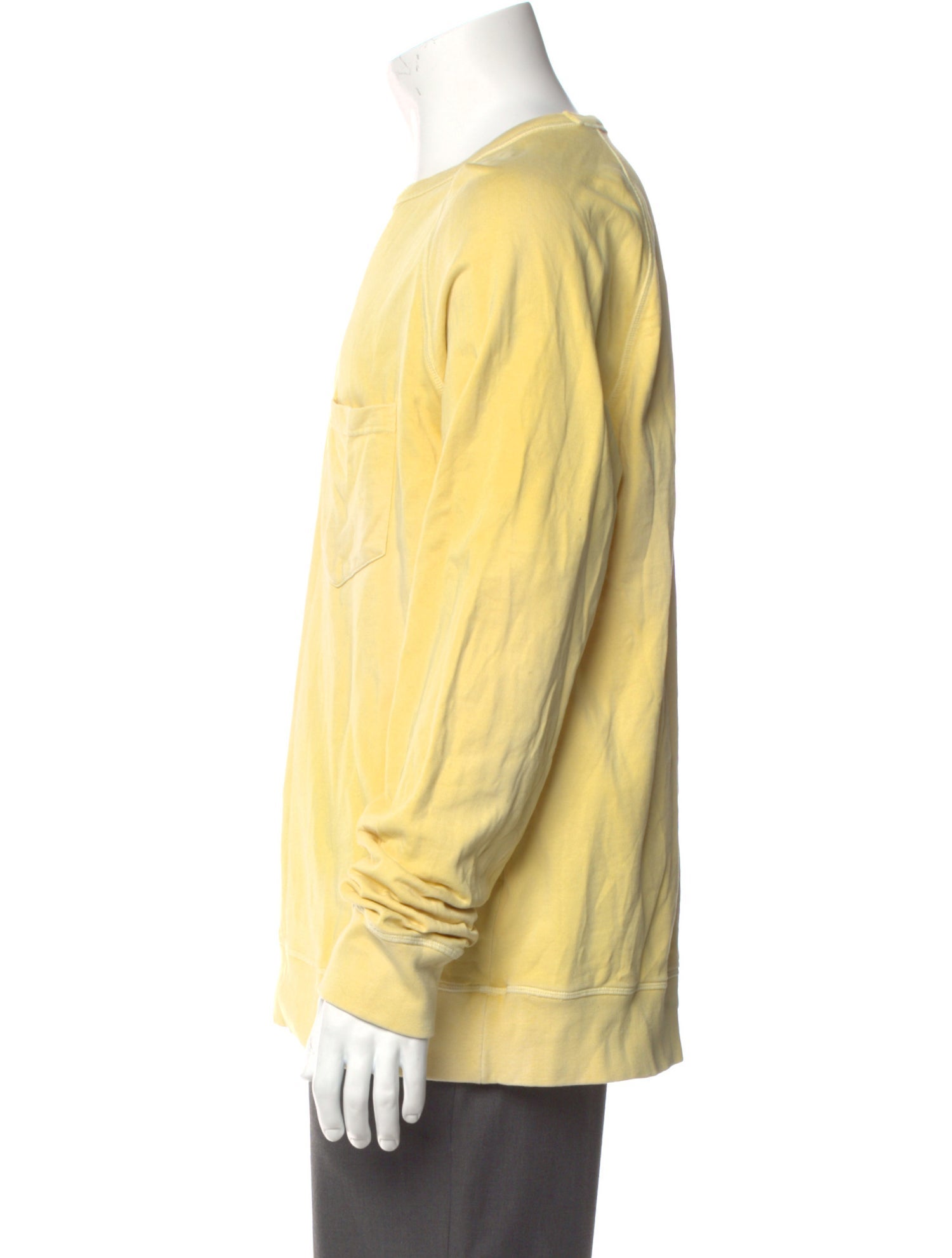 Officine Generale Crew Neck Long Sleeve T-Shirt