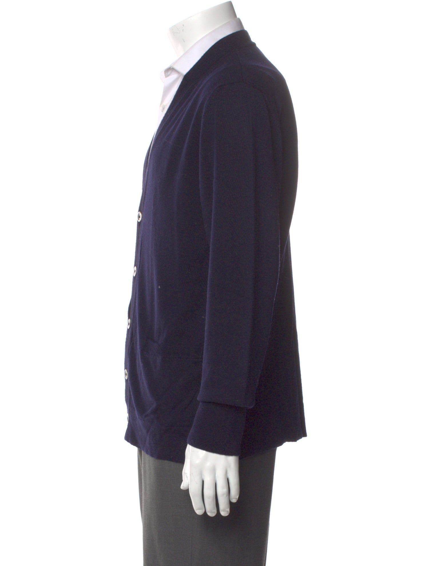 Officine Generale Merino Wool V-Neck Cardigan