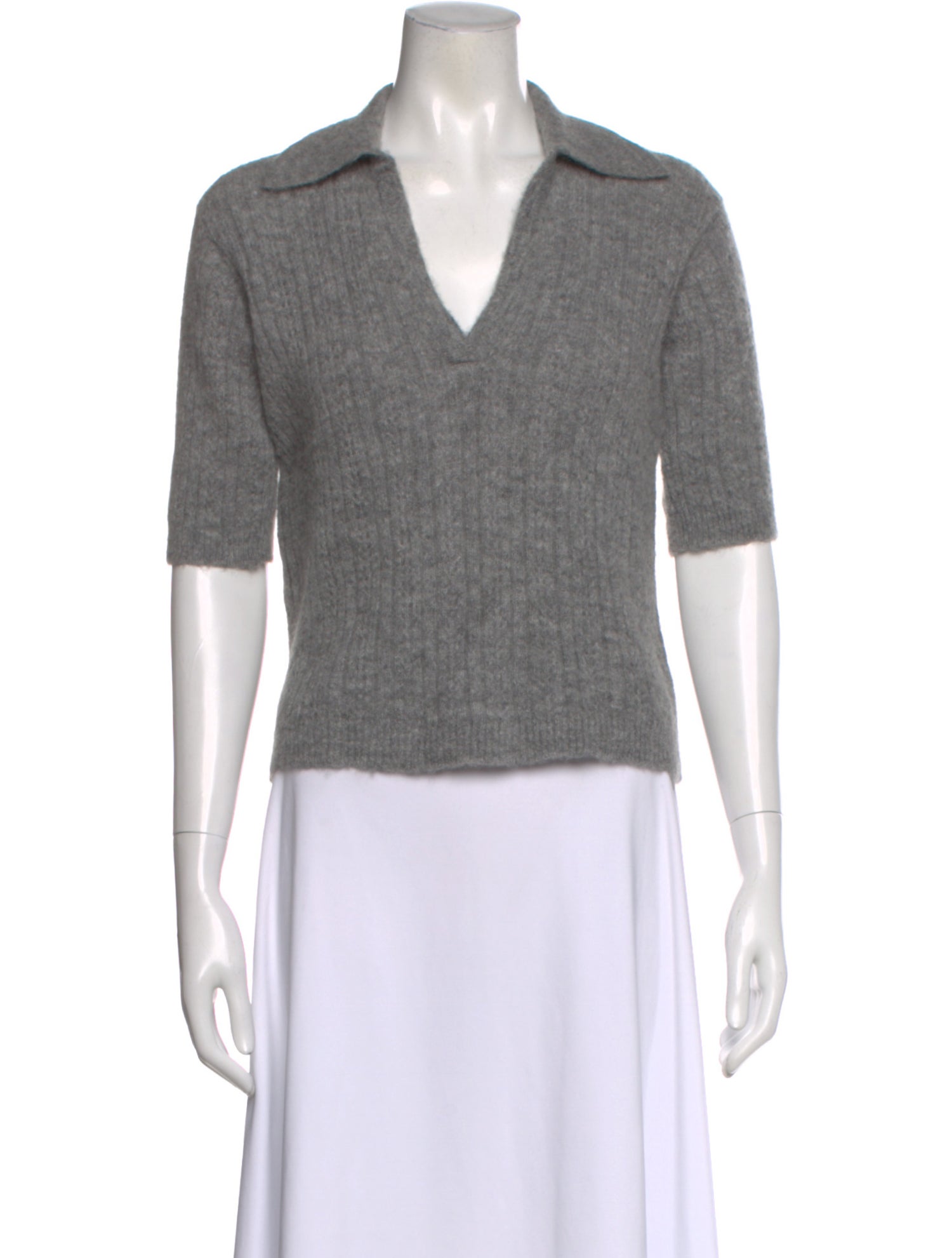Officine Generale Alpaca V-Neck Sweater