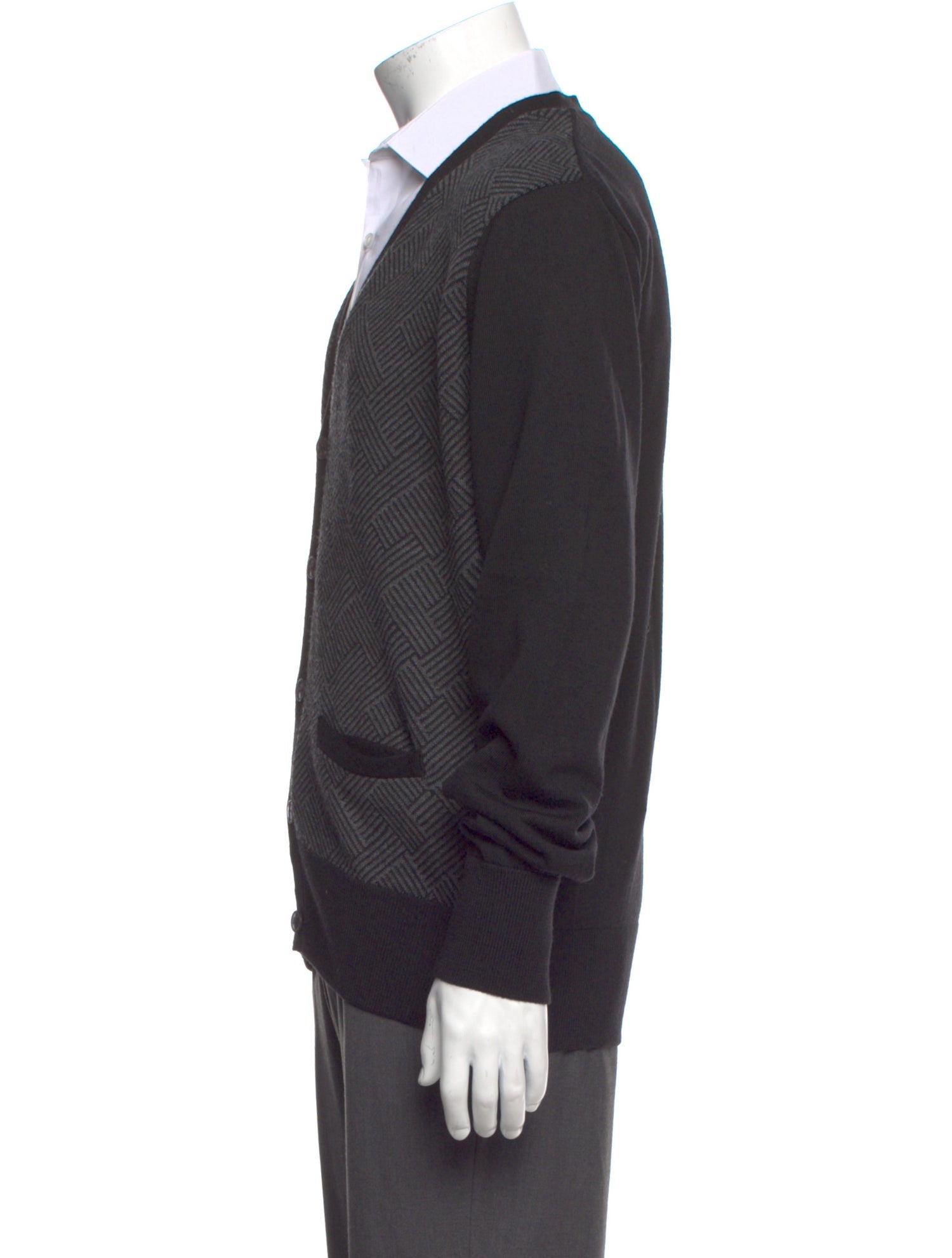 Officine Generale Merino Wool V-Neck Cardigan